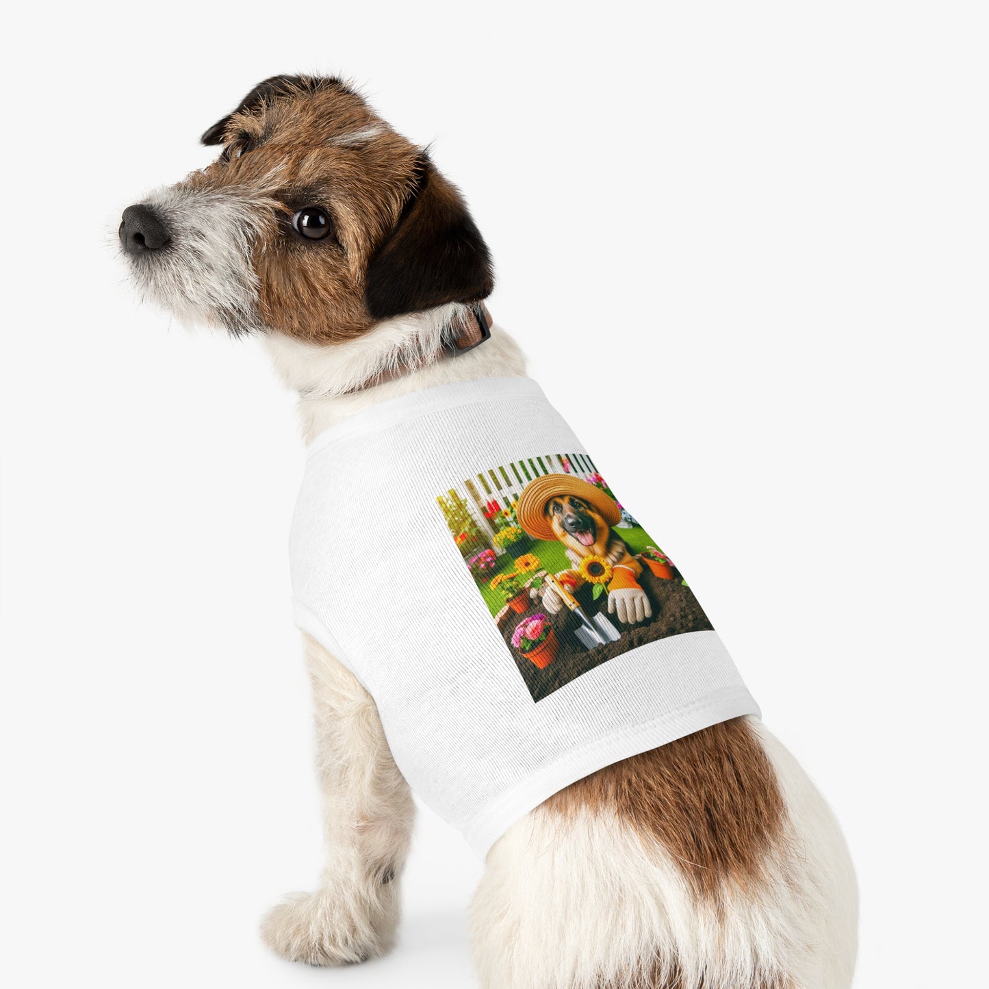 German Shepherd happy Gardner shirt Pets Printify