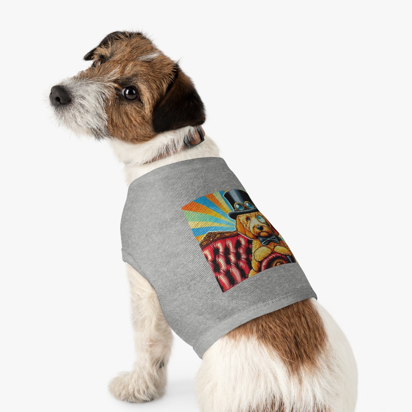 Pet Tank Golden Doodle steampunk shirt Pets Printify