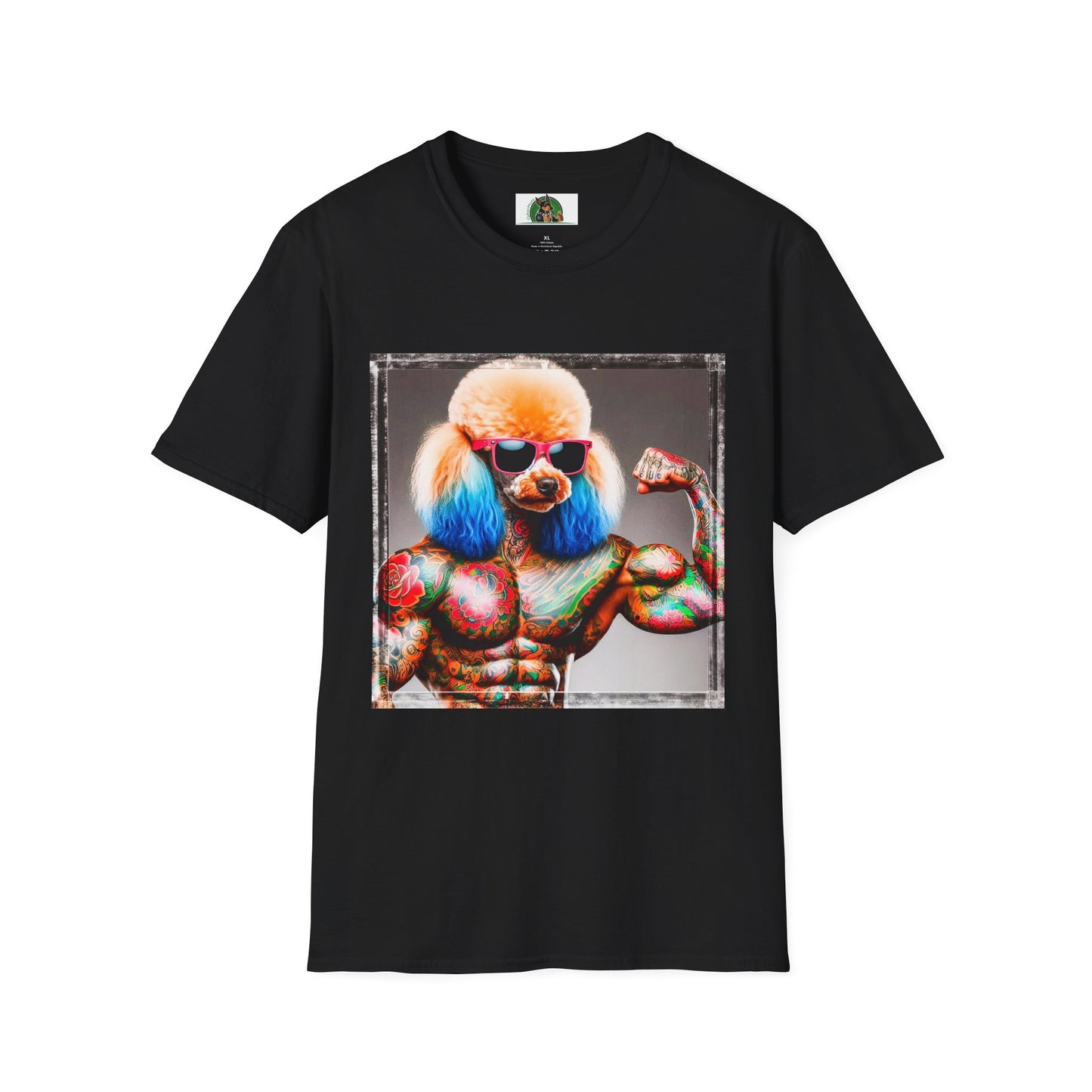 Poodle personal trainer shirt T-Shirt Printify XS Black
