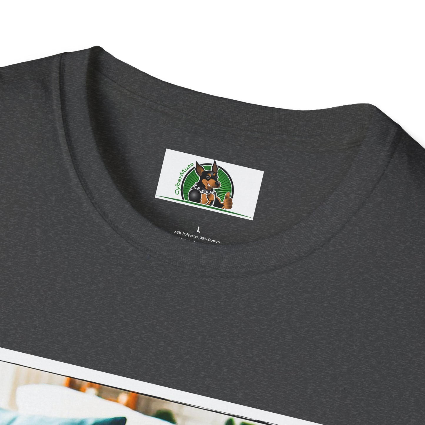 Basset Hound Sleeping In Comfy Blanket T-Shirt Printify