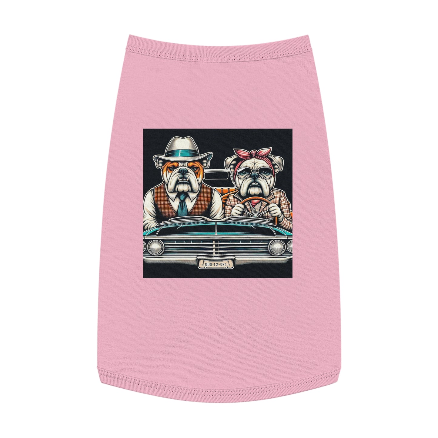 Wacky Pet Tank Top Bulldog old couple t shirt Pets Printify L Pink