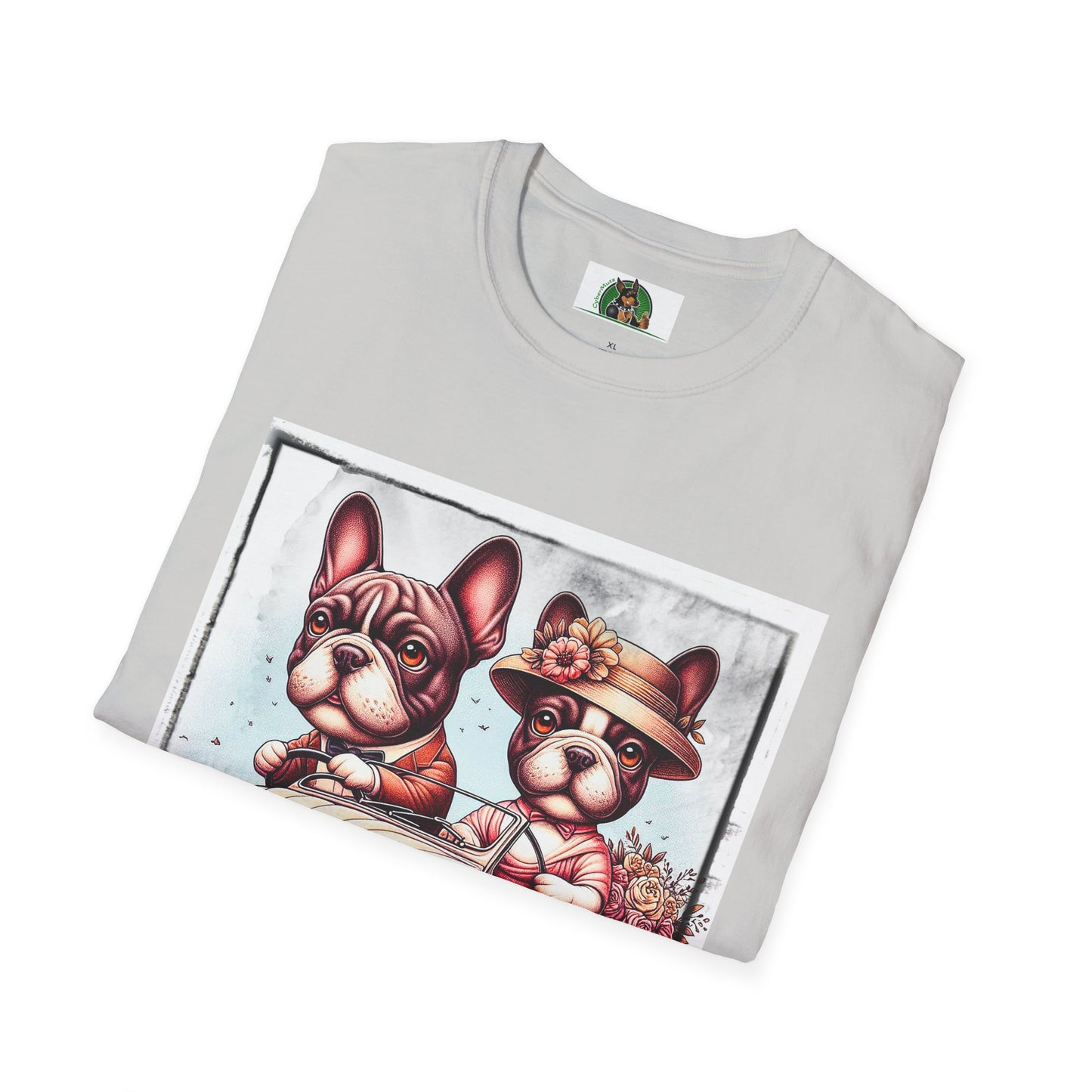Wacky French Bulldog T-Shirt Printify