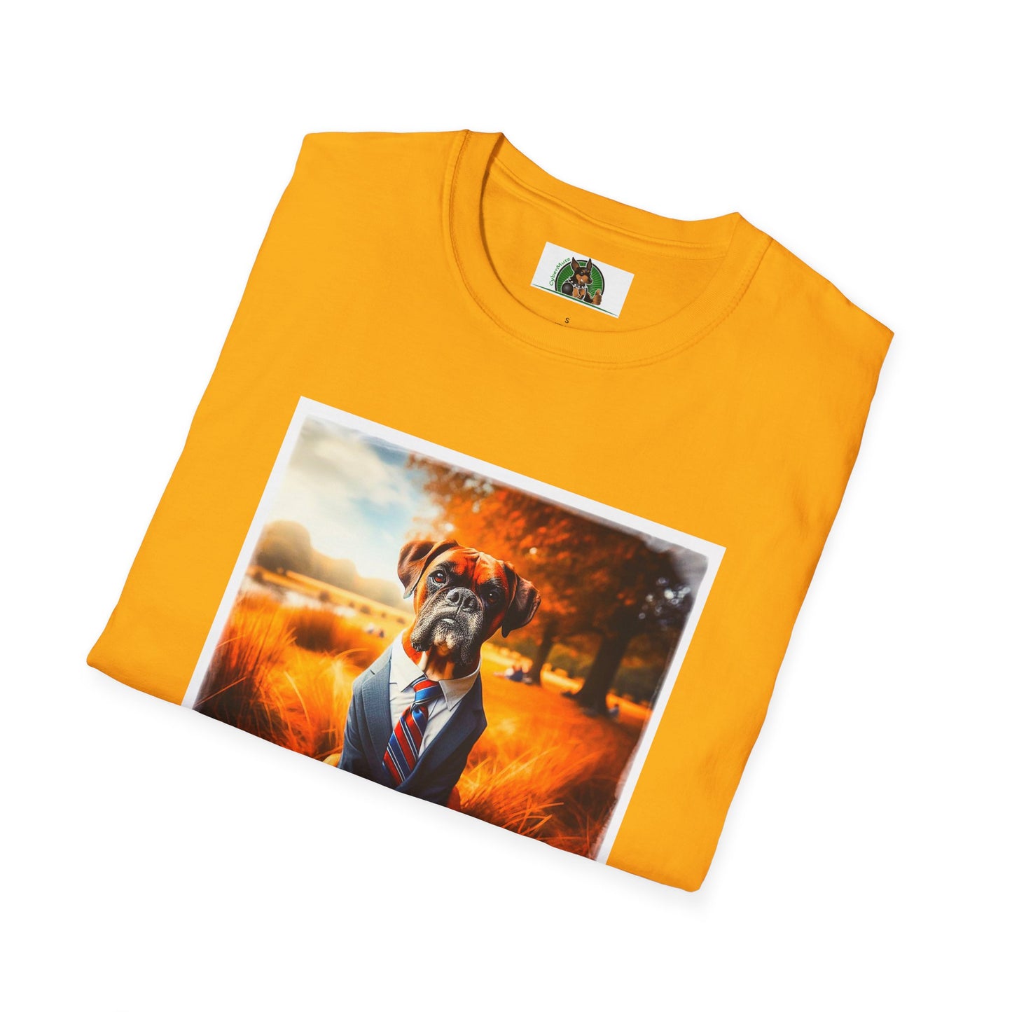 Boxer In Suit In In Field Shirt T-Shirt Printify
