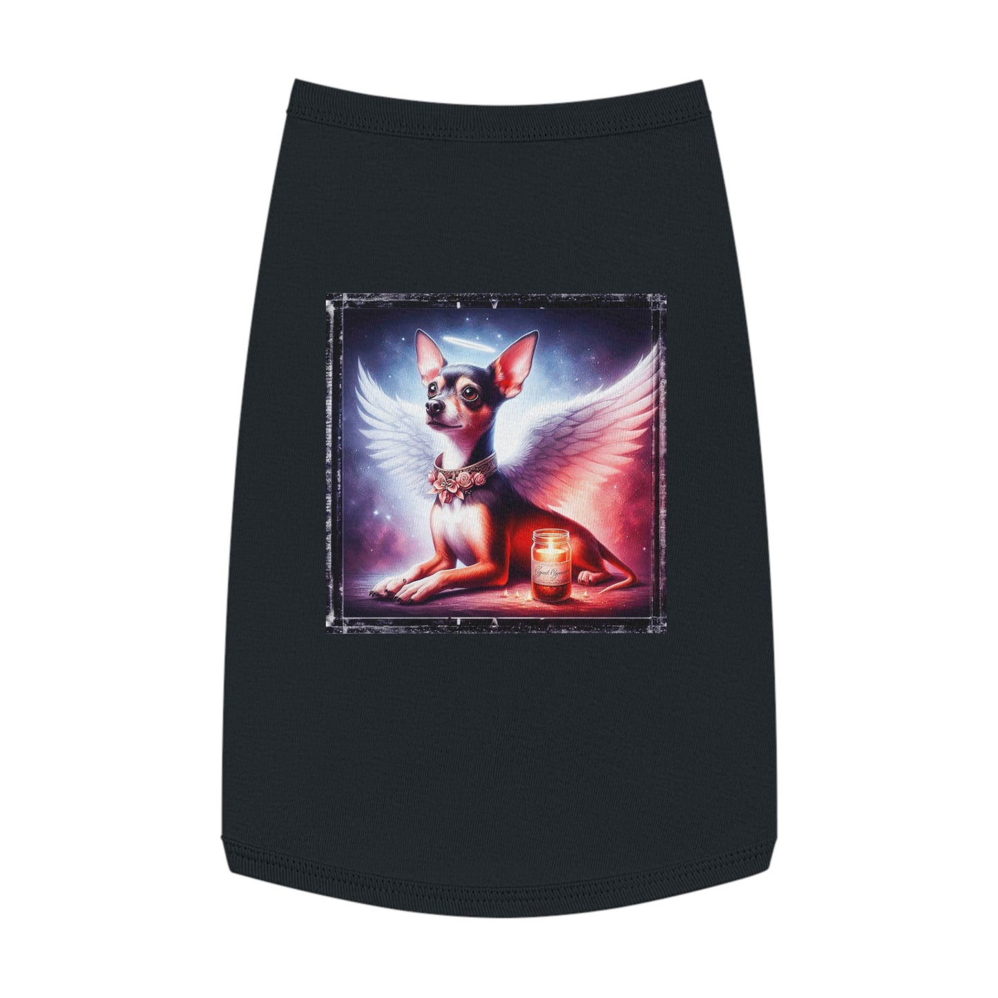 Pet Tank Top Rat Terrier Angel Pets Printify L Black