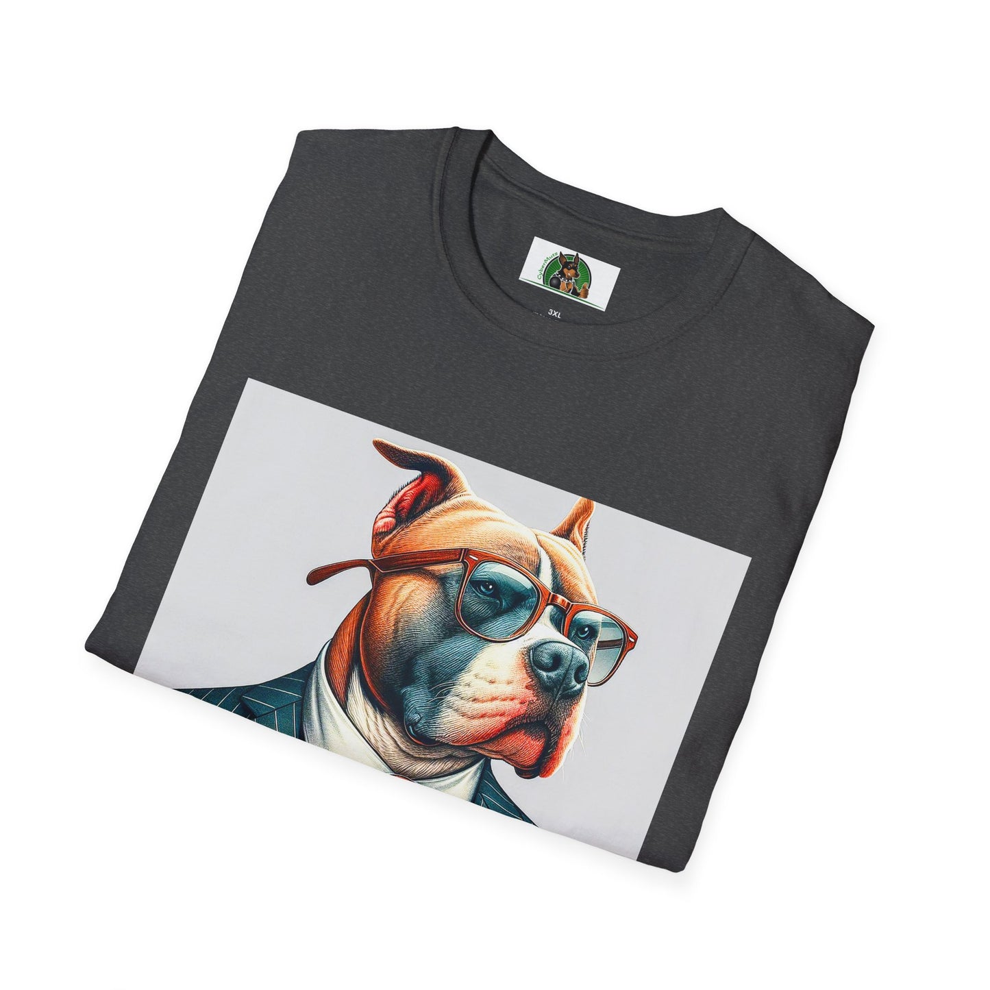 Pit Bull men in black shirt T-Shirt Printify