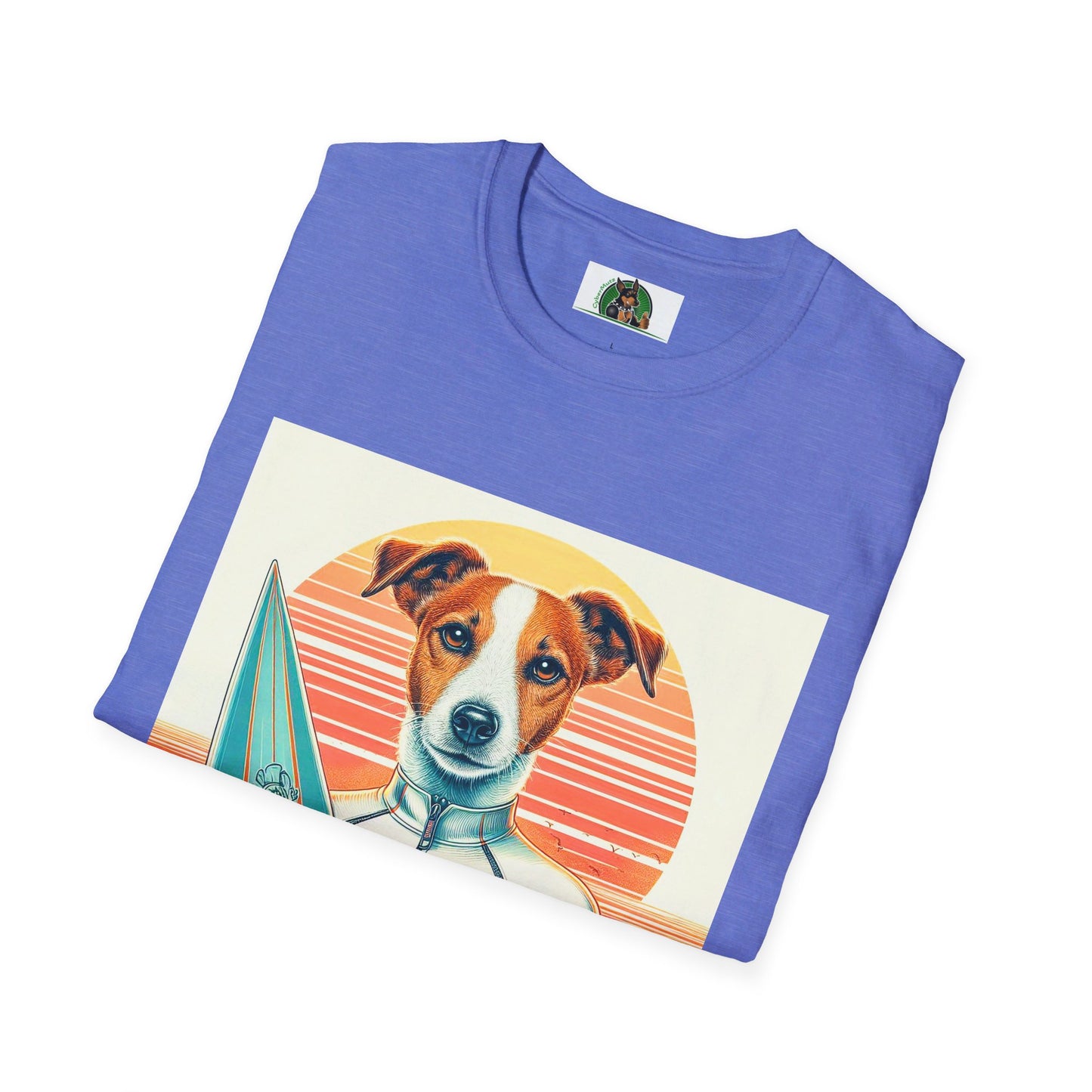 Jack Russell Wet Suit Surfer T-Shirt Printify