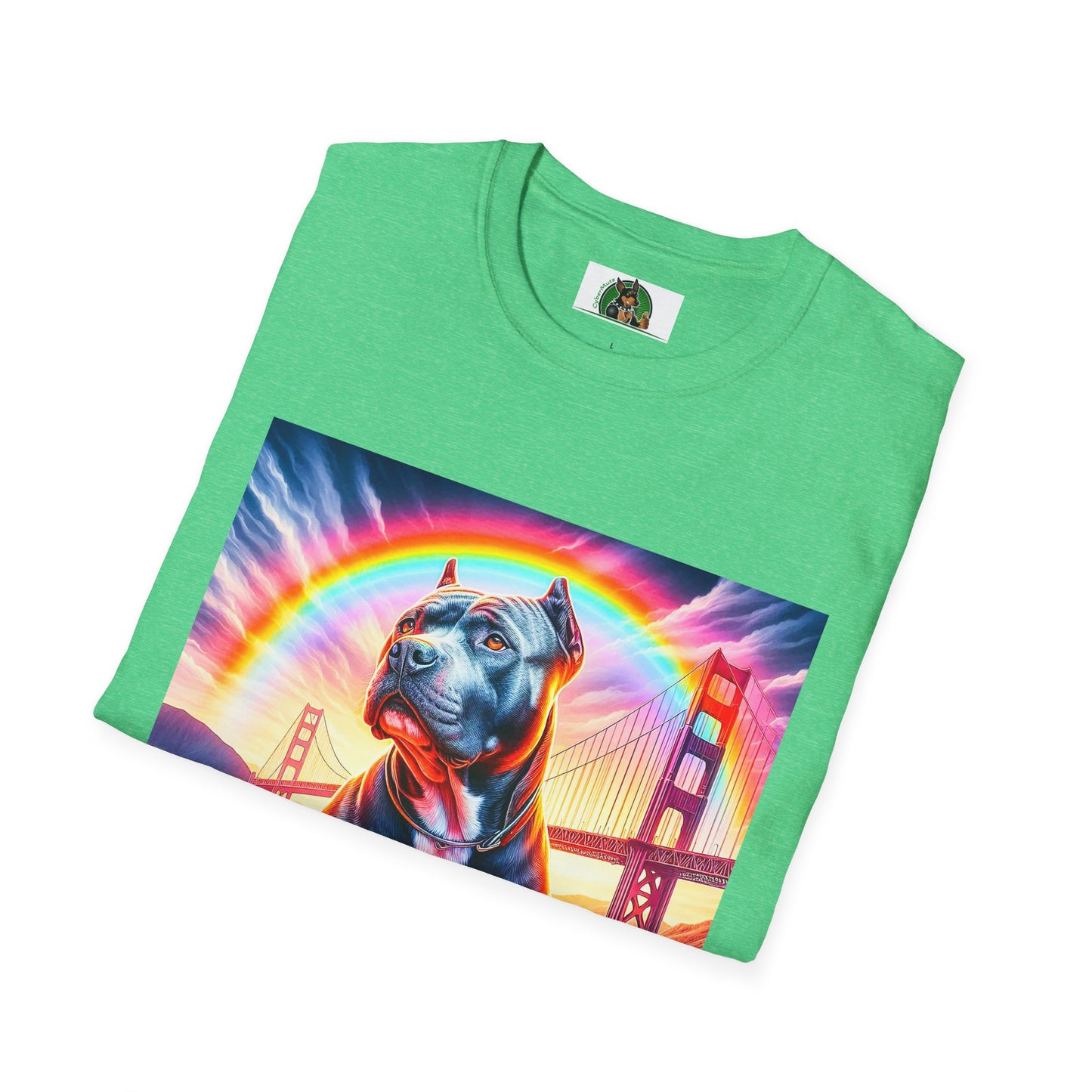 Pit Bull colorful bridge shirt