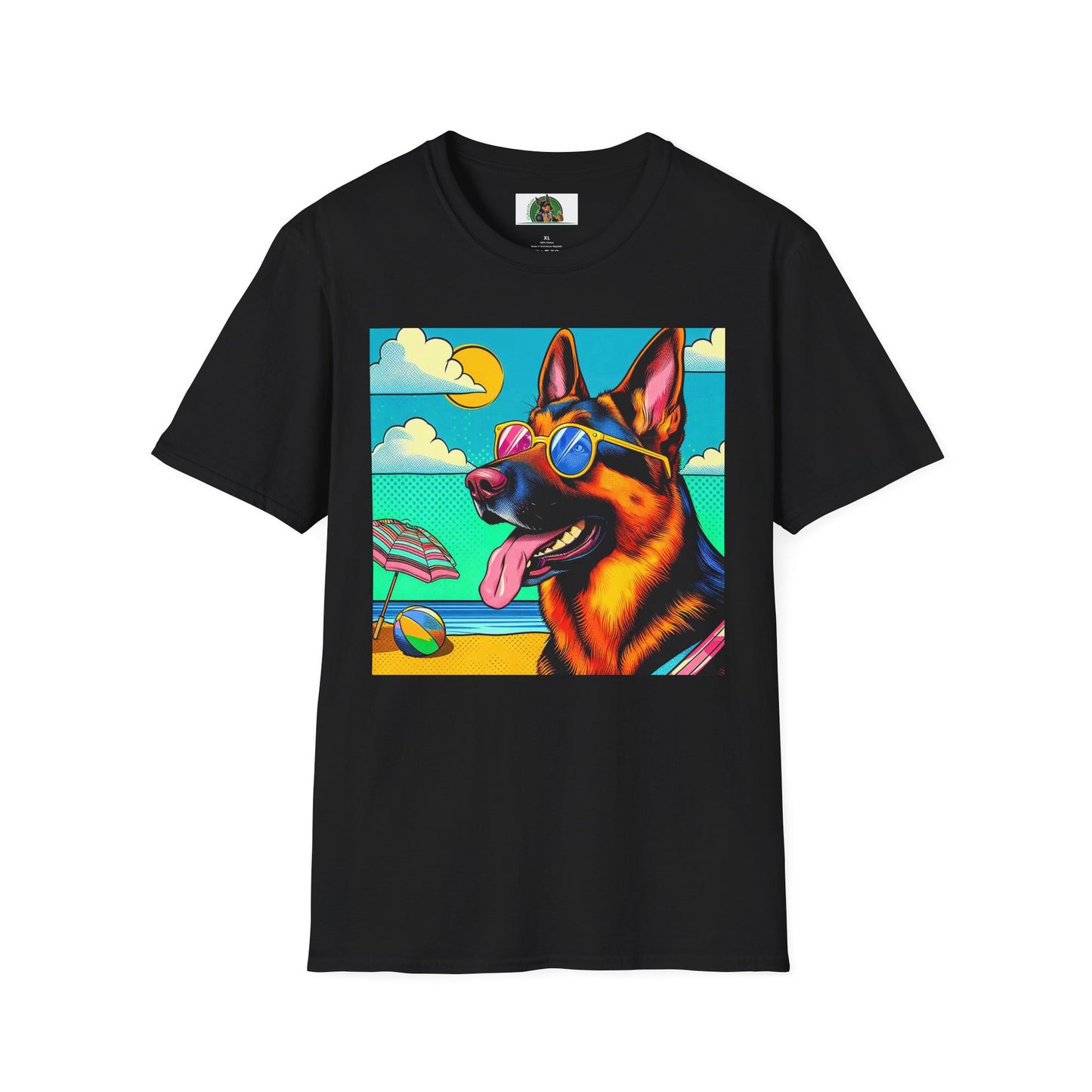 German Shepherd vacation shirt π T-Shirt Printify Black S