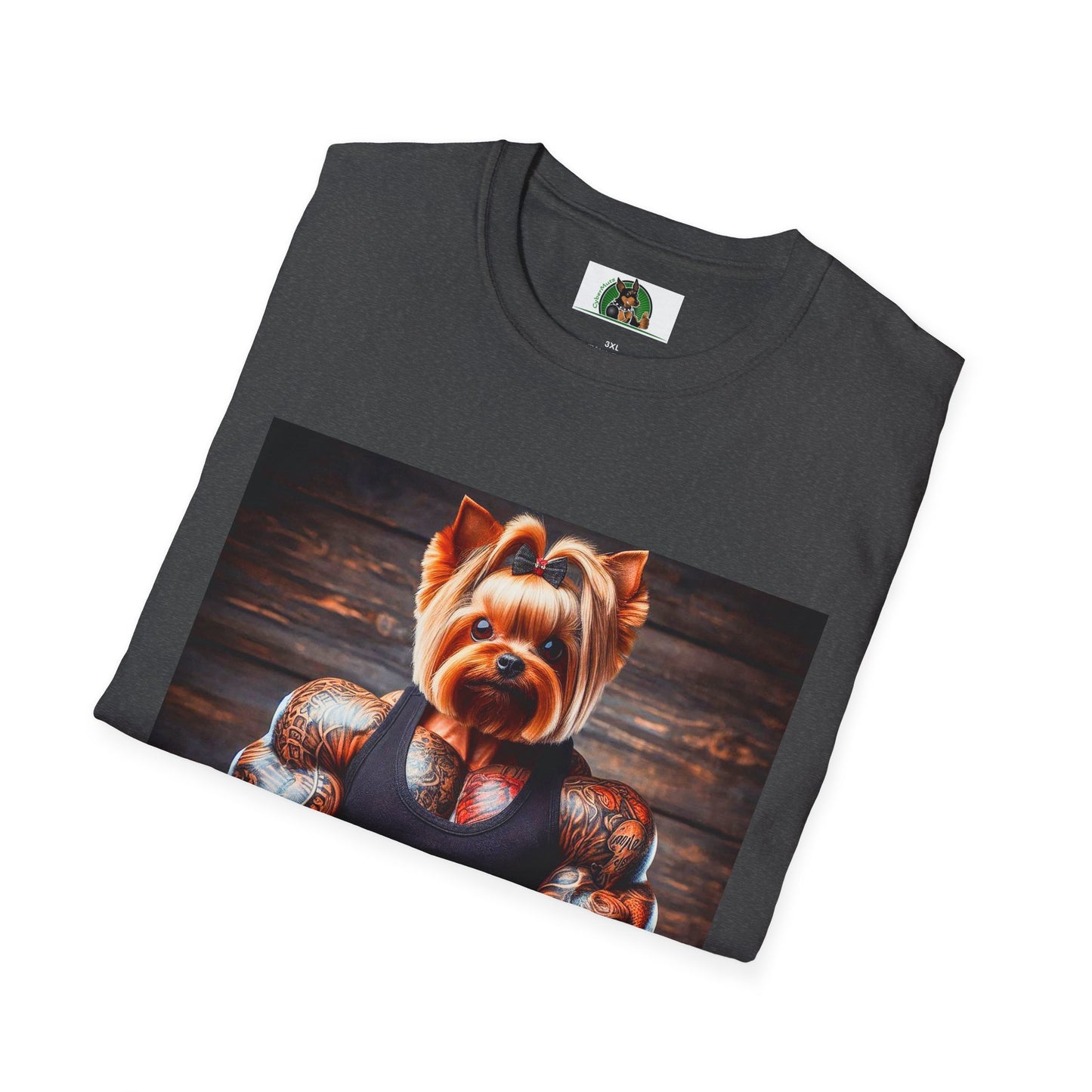 Yorkie gym rat shirt T-Shirt Printify
