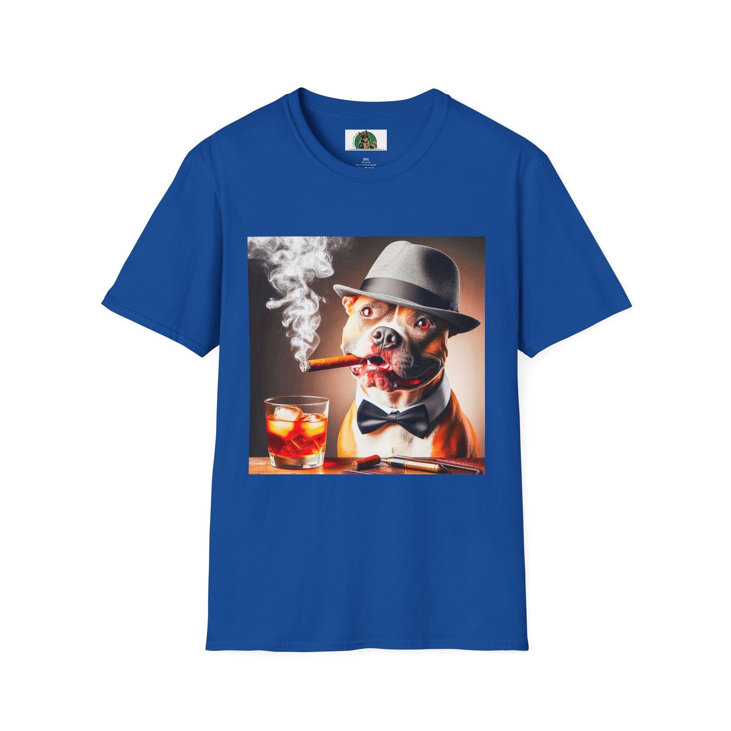 Pit Bull bar drinking shirt T-Shirt Printify XS Royal