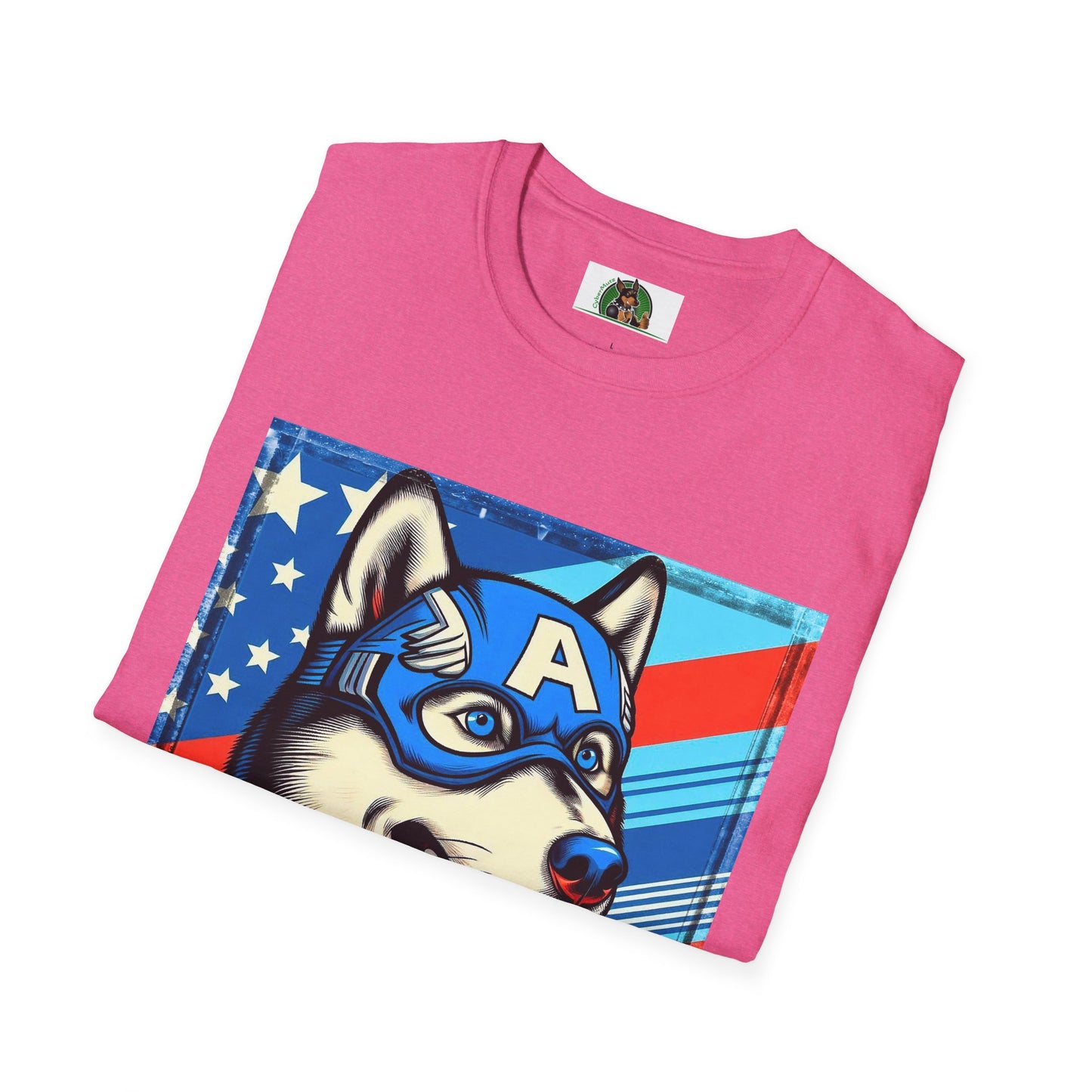 Husky super hero shirt