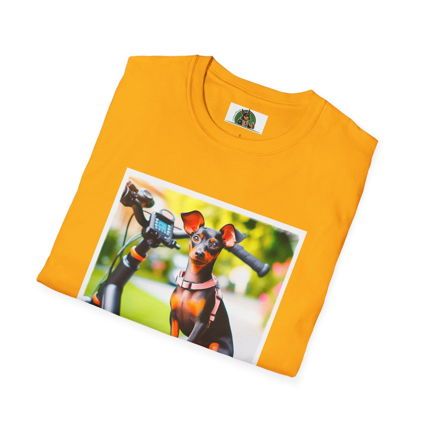 Min Pin T-Shirt bike riding