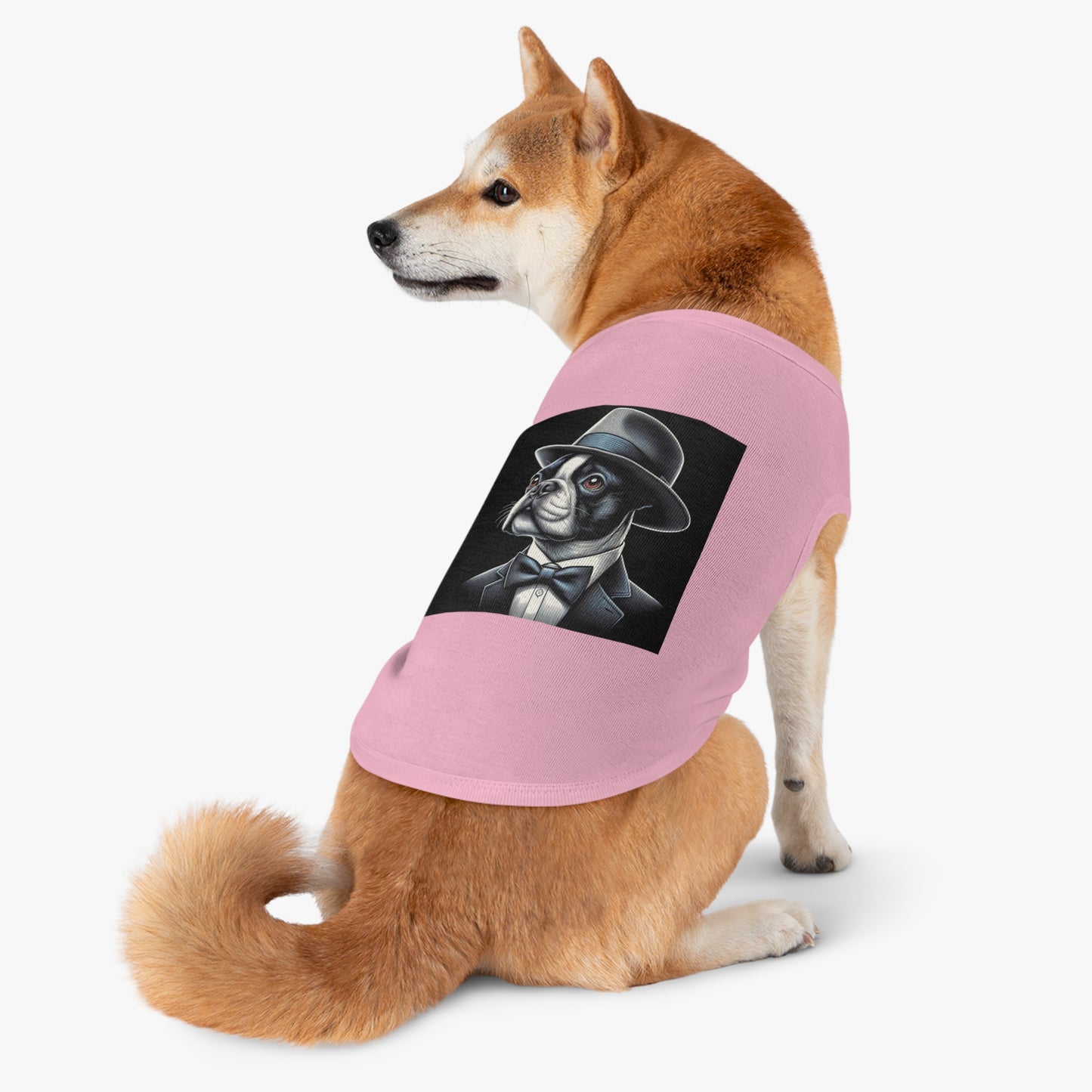 Dog Tank Top Boston Terrier Dog In Top Hat Pets Printify