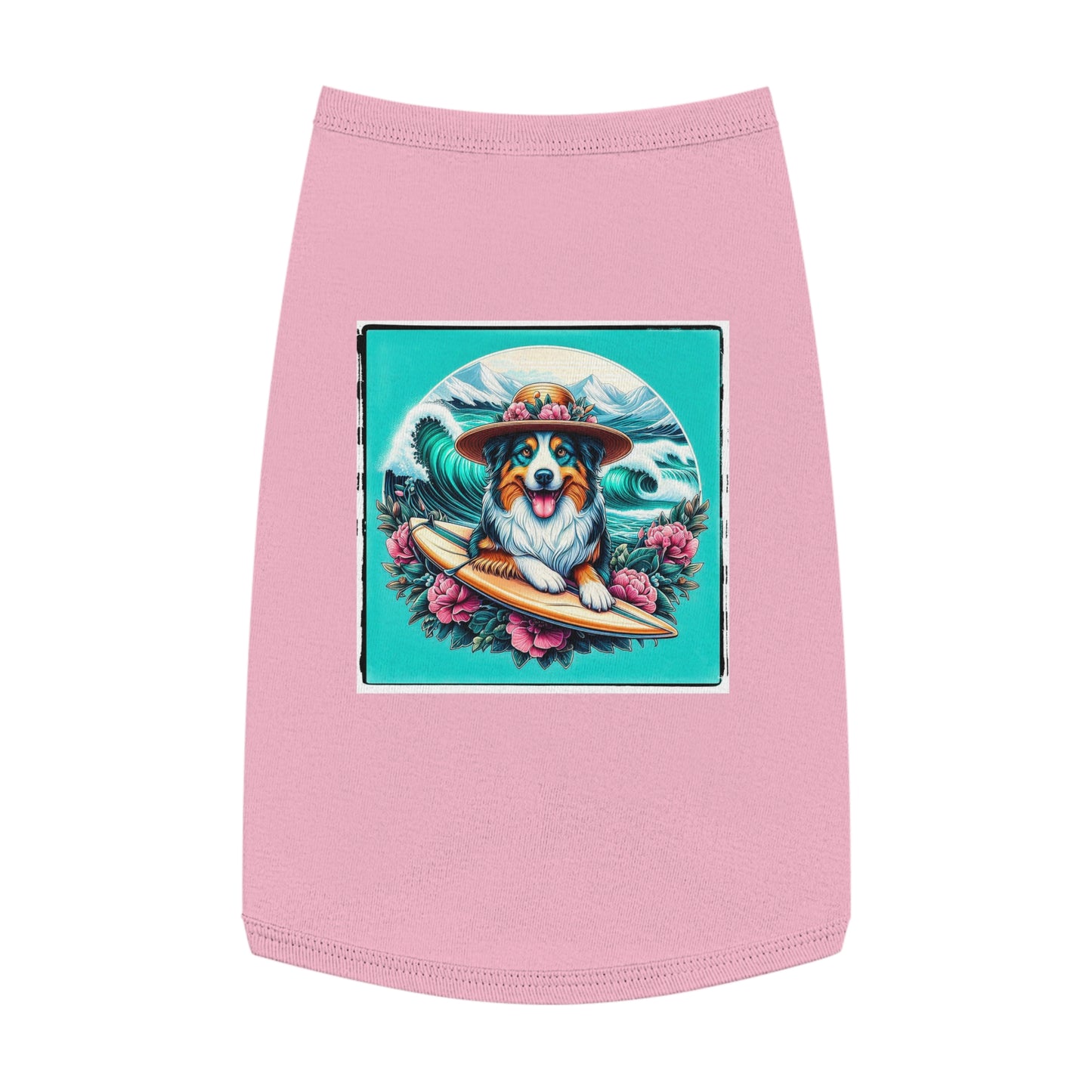 Pet Tank Top Australian Shepherd Pets Printify L Pink