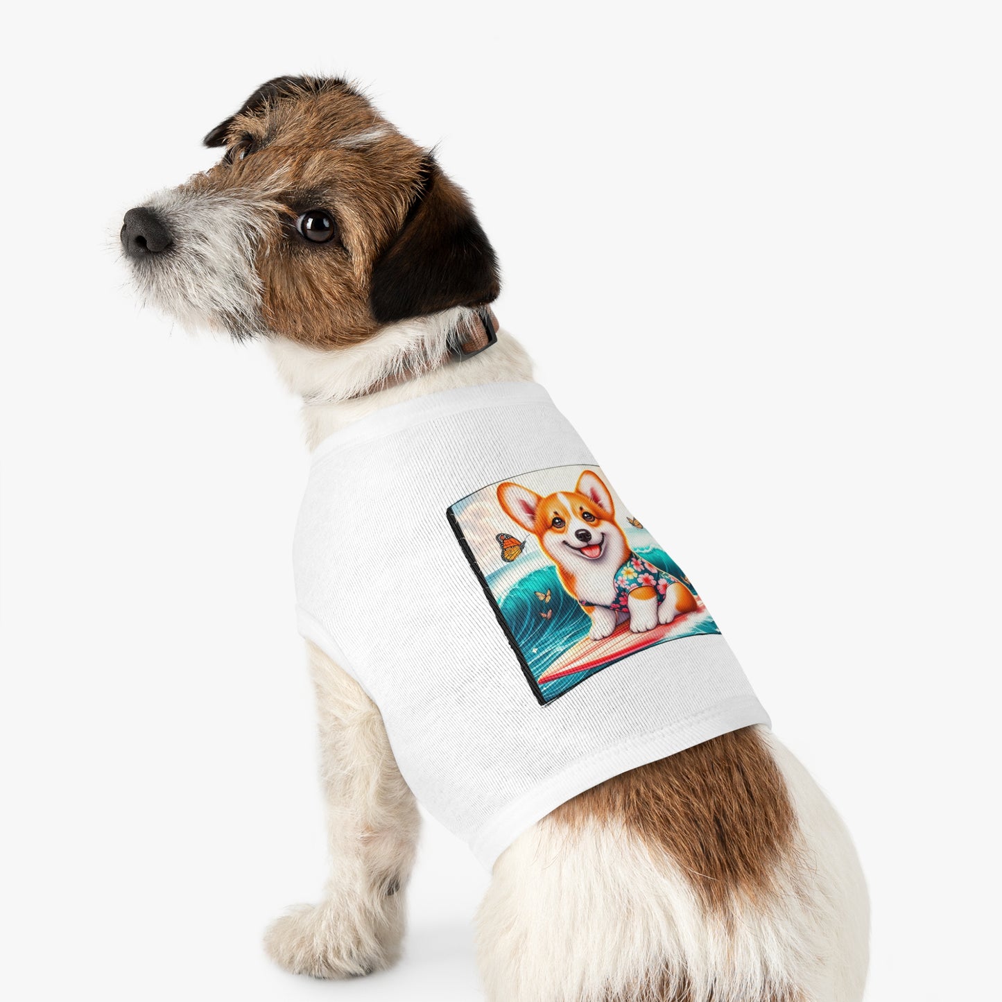 Pembroke Welsh Corgi tiny surfer Pets Printify