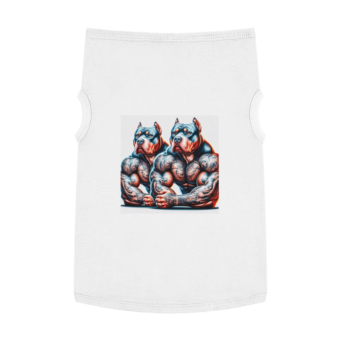 Pet Tank Top Pit Bull gym rat friends Pets Printify XL White