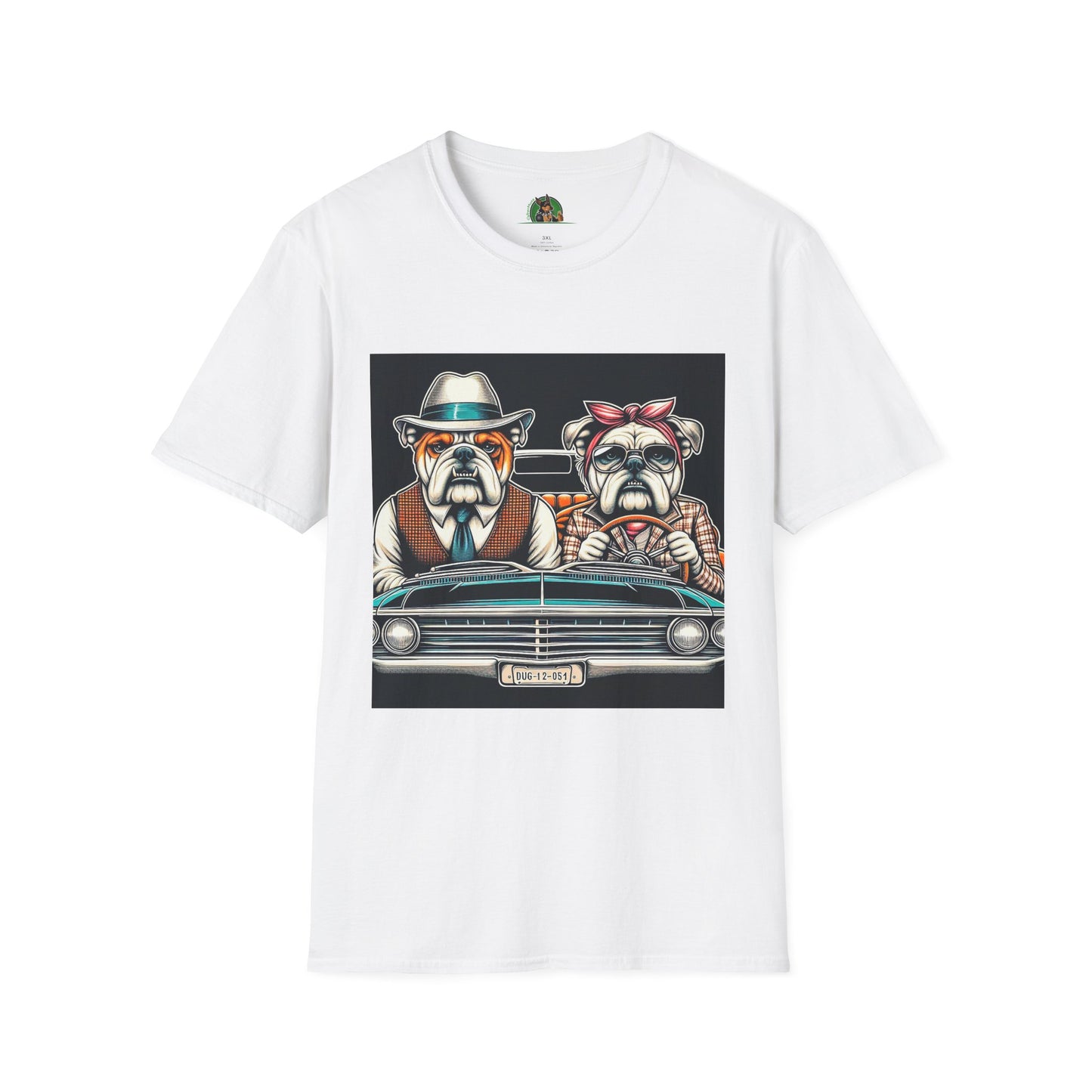 Wacky Bulldog 20s couple t shirt T-Shirt Printify XS White