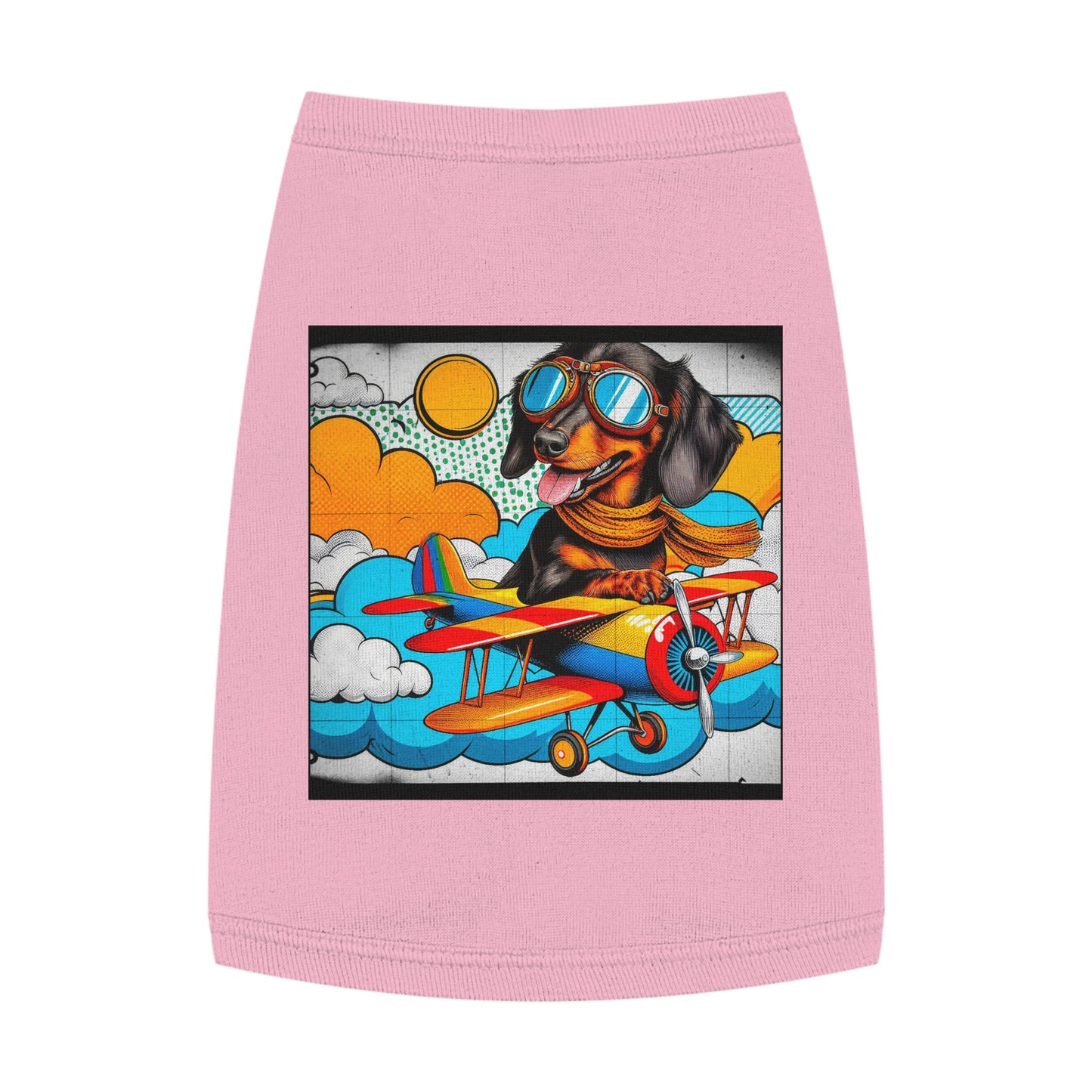 Wacky Pet Tank Top Dachshund Pets Printify M Pink