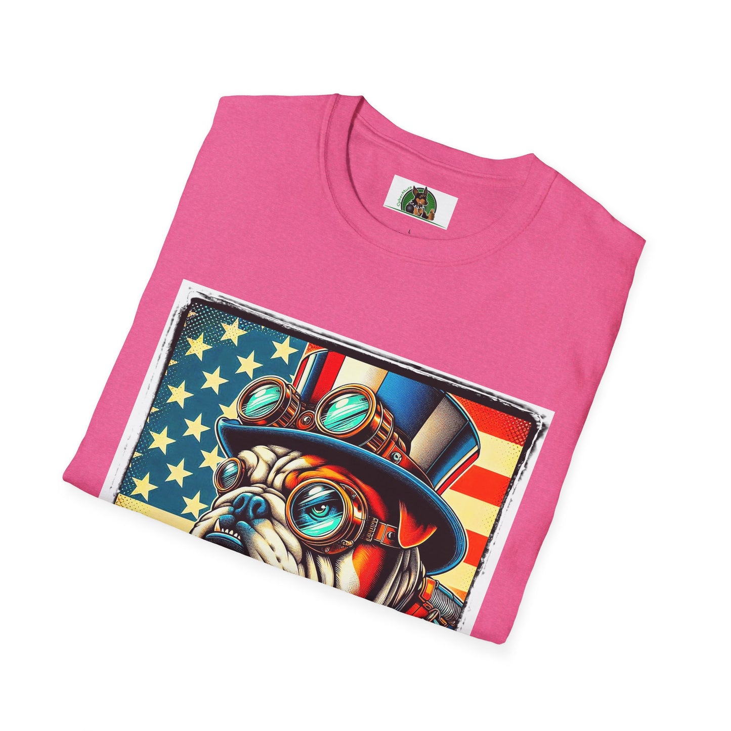 Bulldog steampunk t shirt
