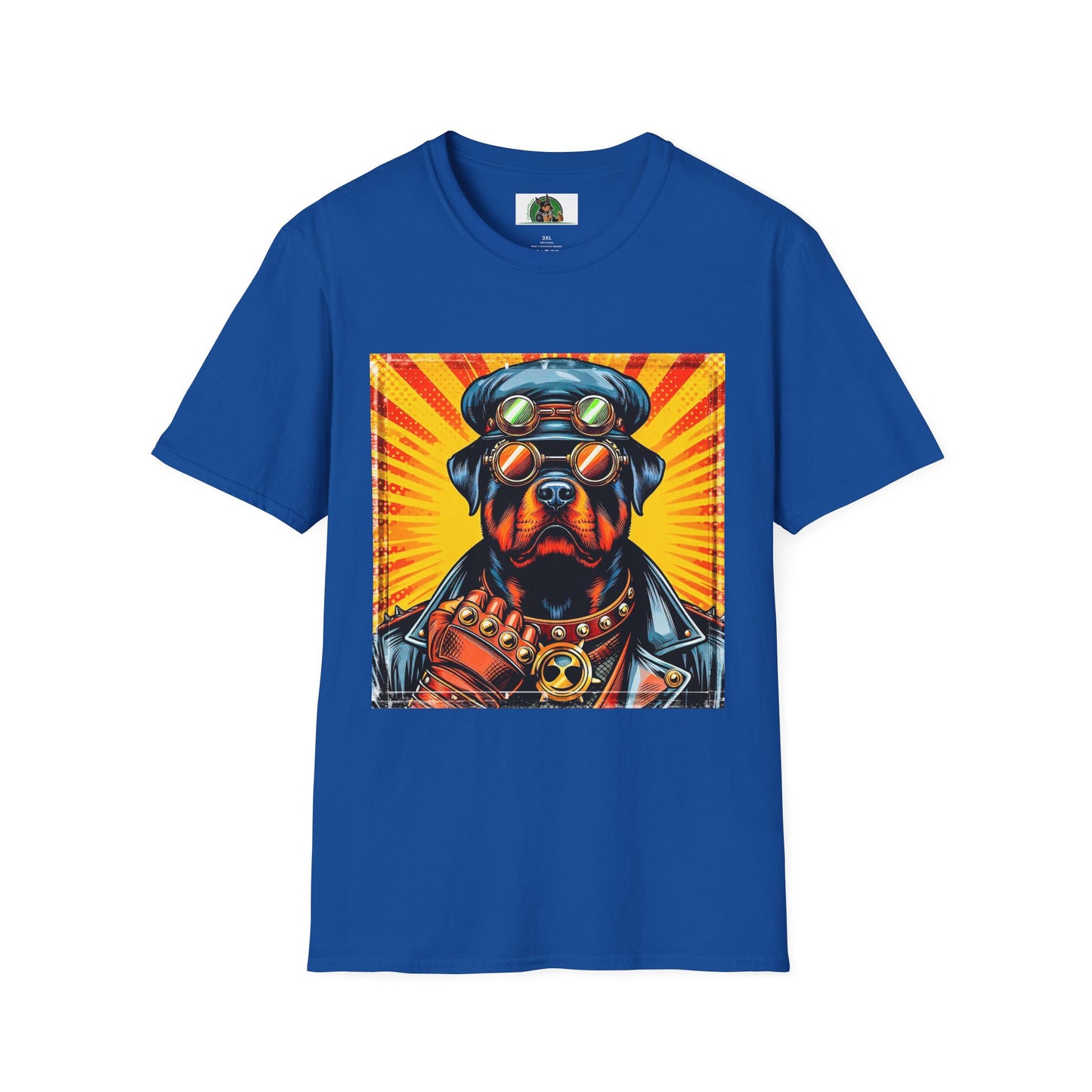 Rottweiler cool steam punk shirt T-Shirt Printify XS Royal