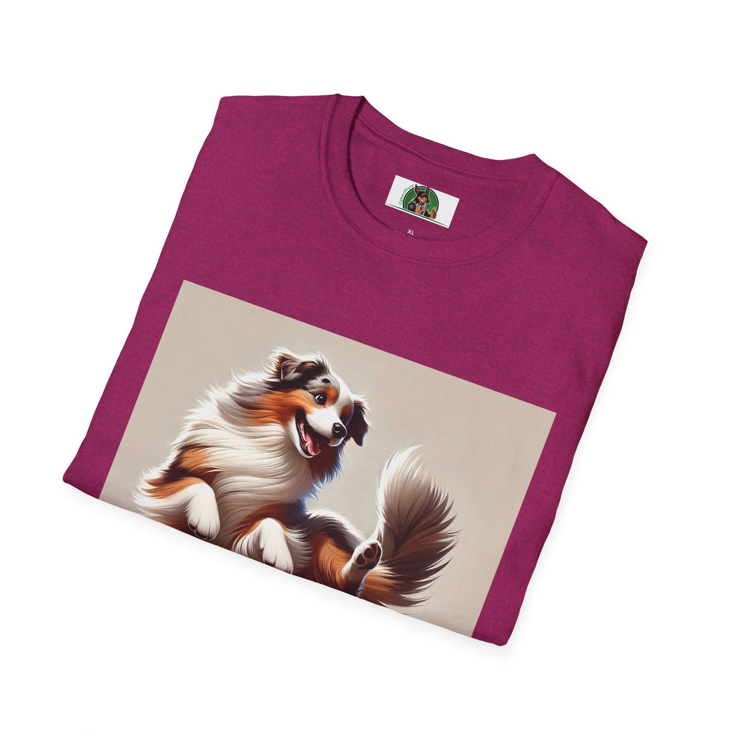 Dog Lover T-Shirt - Dancing Dog Australian Shepherd