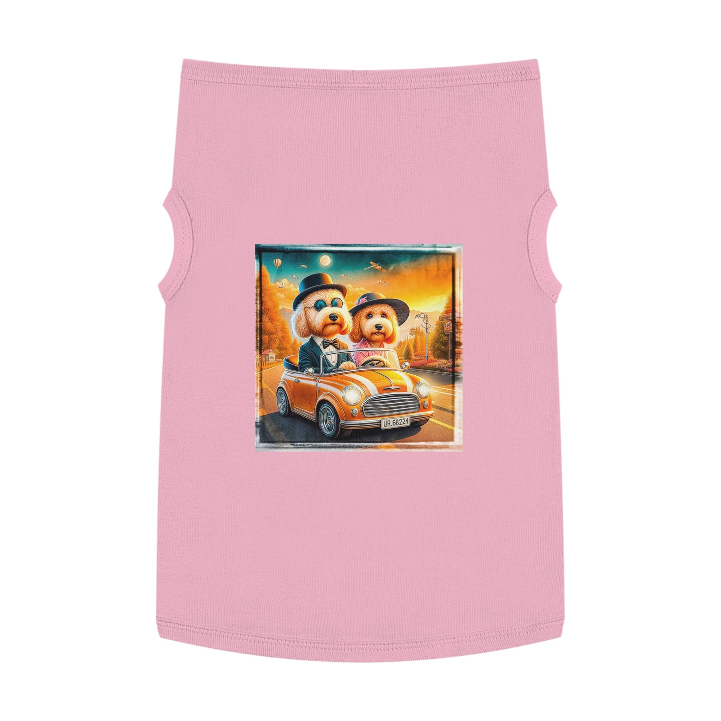 Wacky Pet Tank Golden Doodle fun couple Pets Printify XL Pink