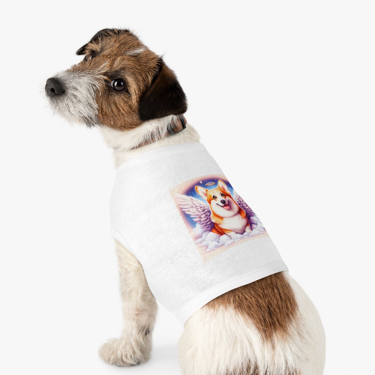 Pet Tank Top Pembroke Welsh Corgi angel Pets Printify