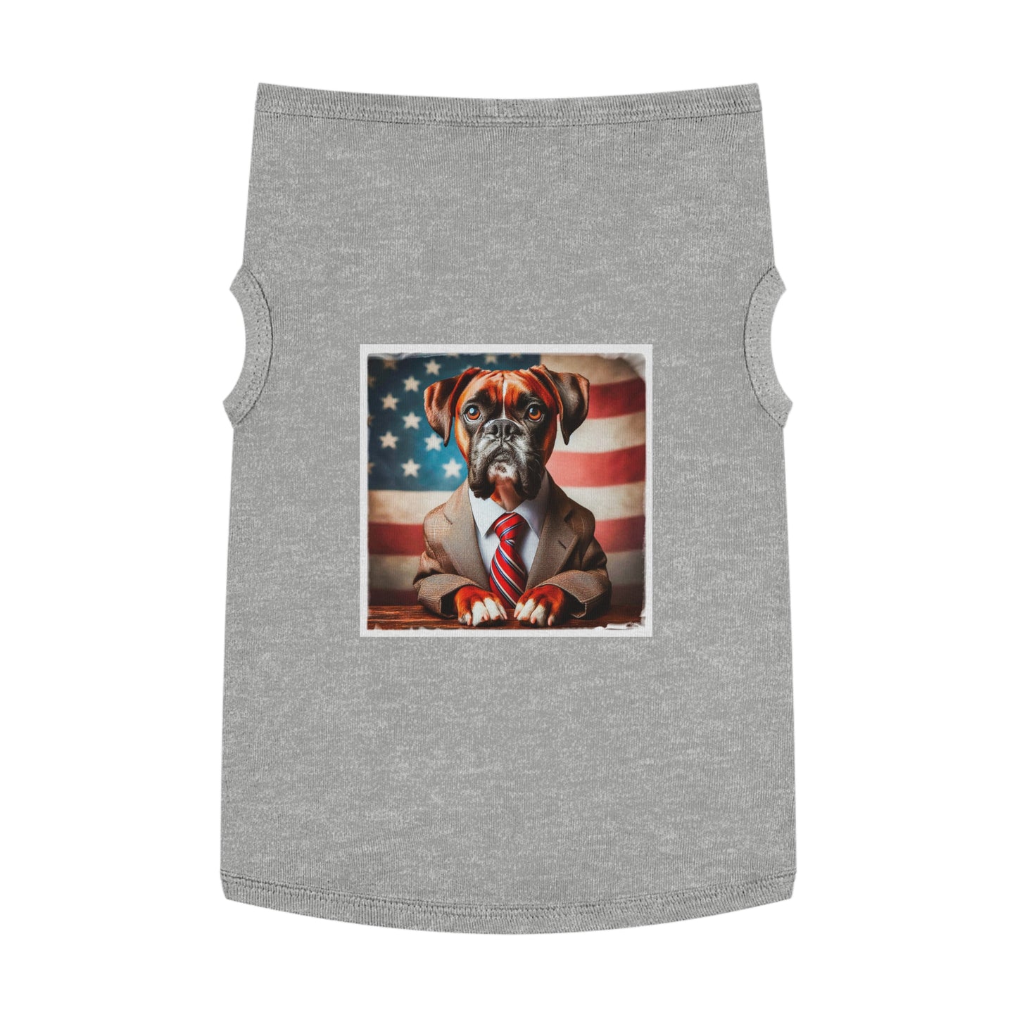 Pet Tank Top Boxer Pets Printify XL Heather