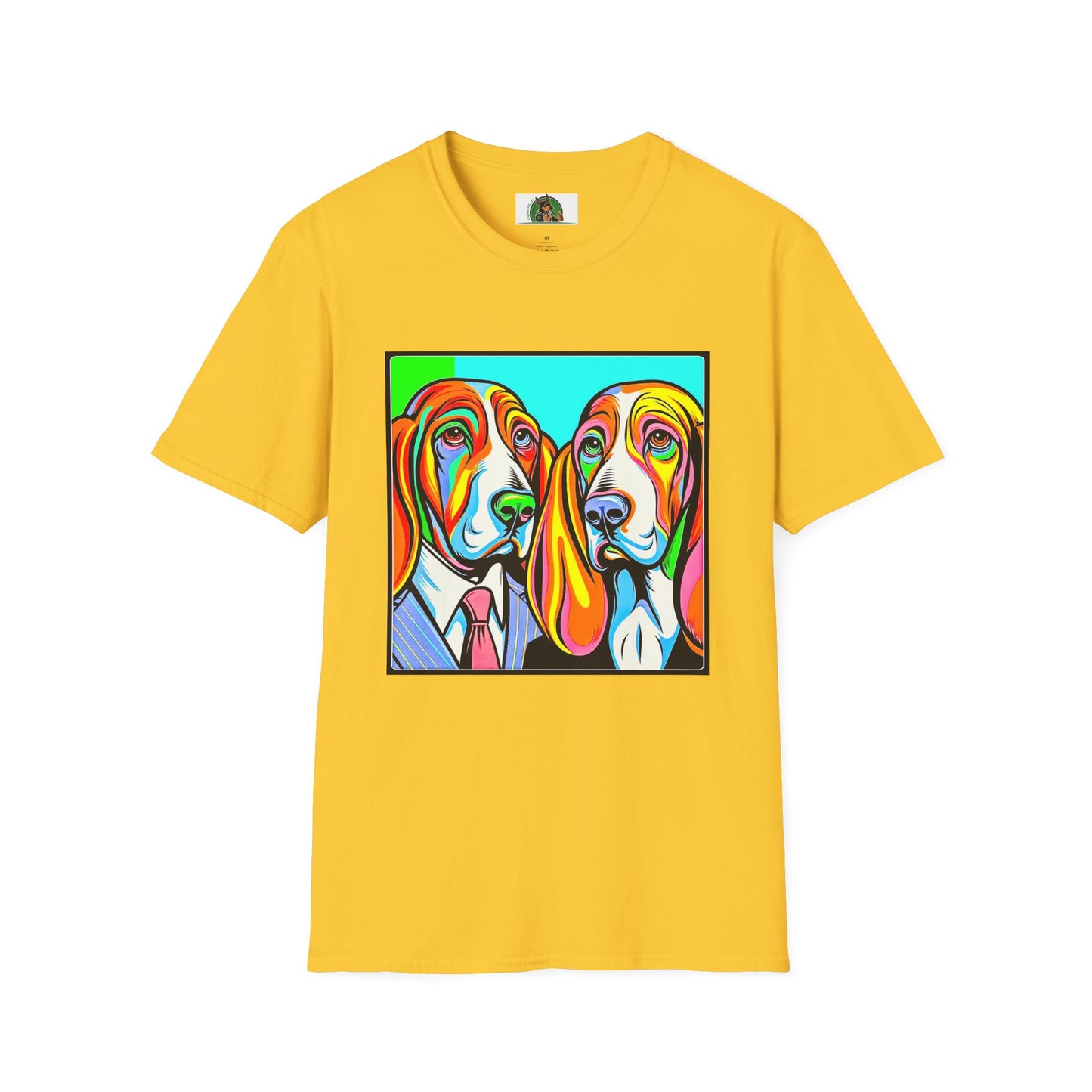 Basset Hound Couple Profile Pic T-Shirt Printify S Daisy