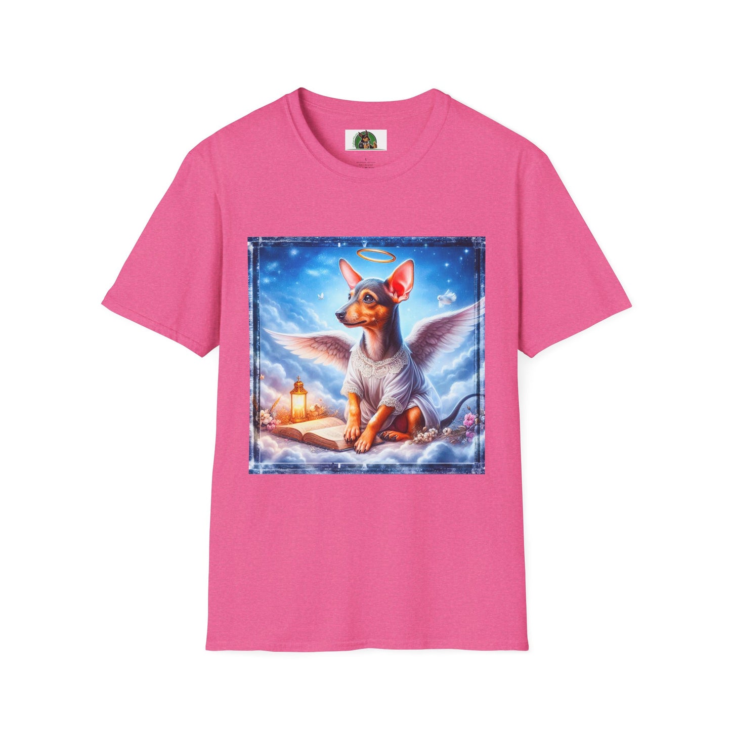 Rat Terrier T-Shirt clouds T-Shirt Printify S Heather Heliconia