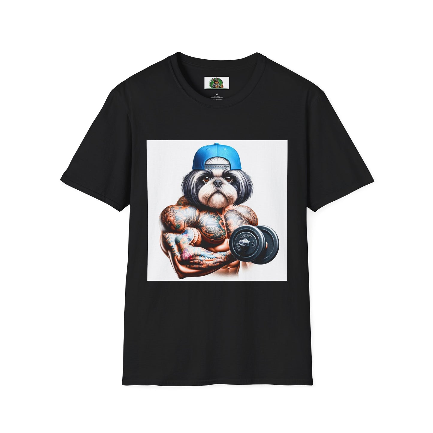 Shih Tzu gym rat shirt T-Shirt Printify XS Black