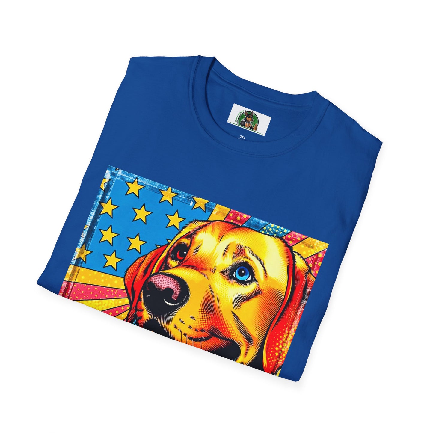 Labrador Retriever American flag shirt T-Shirt Printify