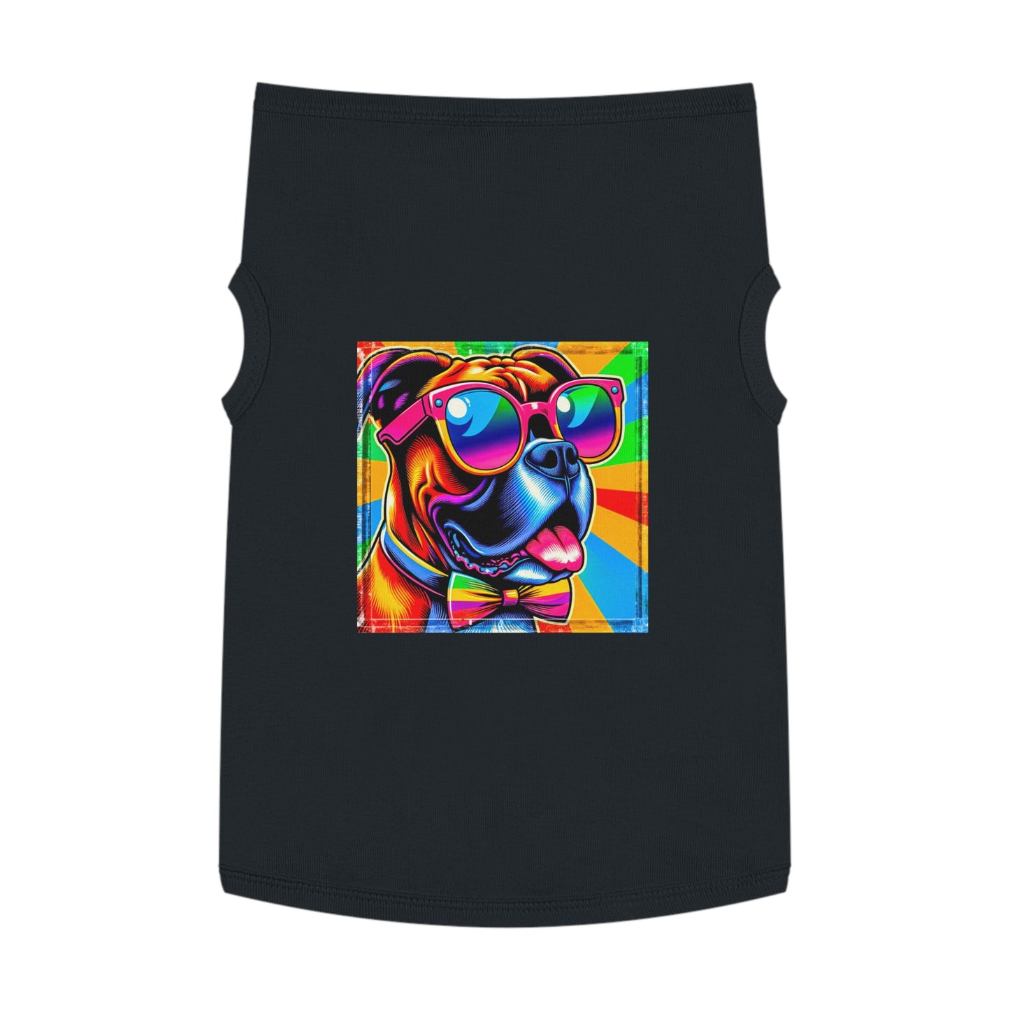 Pet Tank Top Boxer Pets Printify XL Black