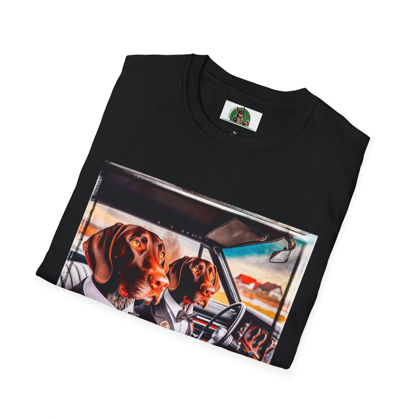 Wacky German Shorthaired Pointer party fun t shirt T-Shirt Printify