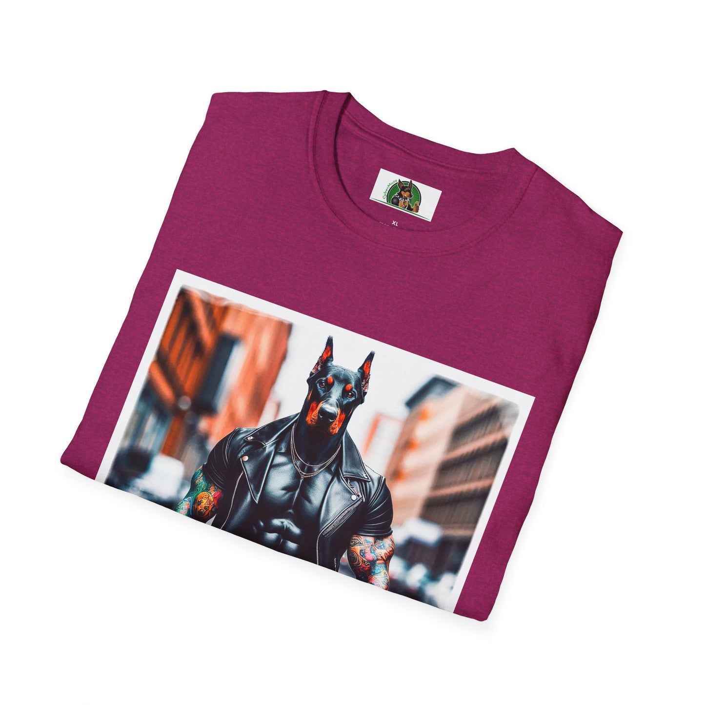 Doberman men in black t shirt