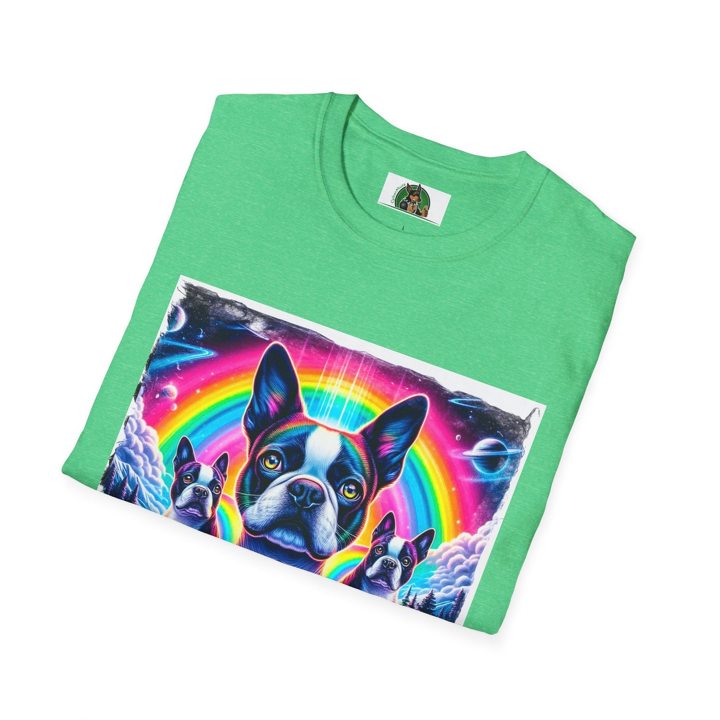 Boston Terriers Rainbow Bridge T-Shirt