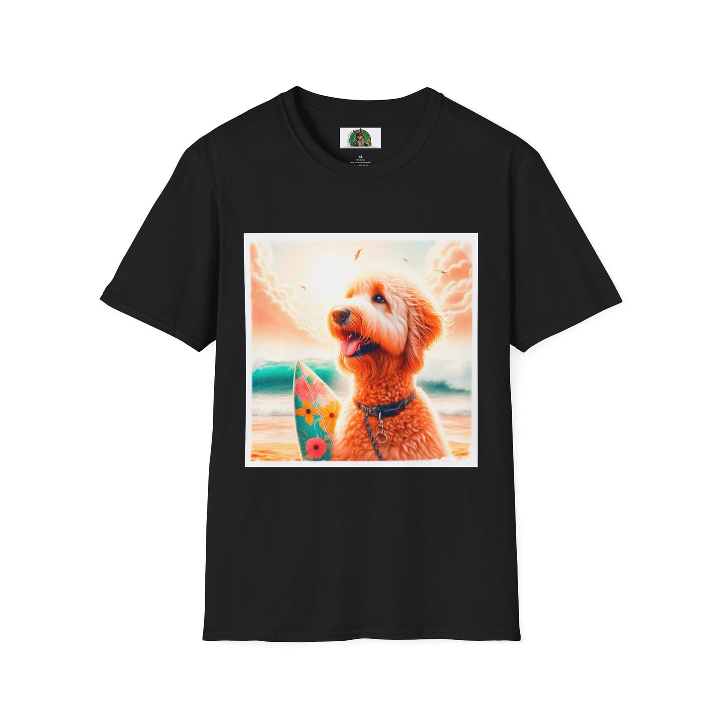 Golden Doodle pretty surfer shirt T-Shirt Printify XS Black