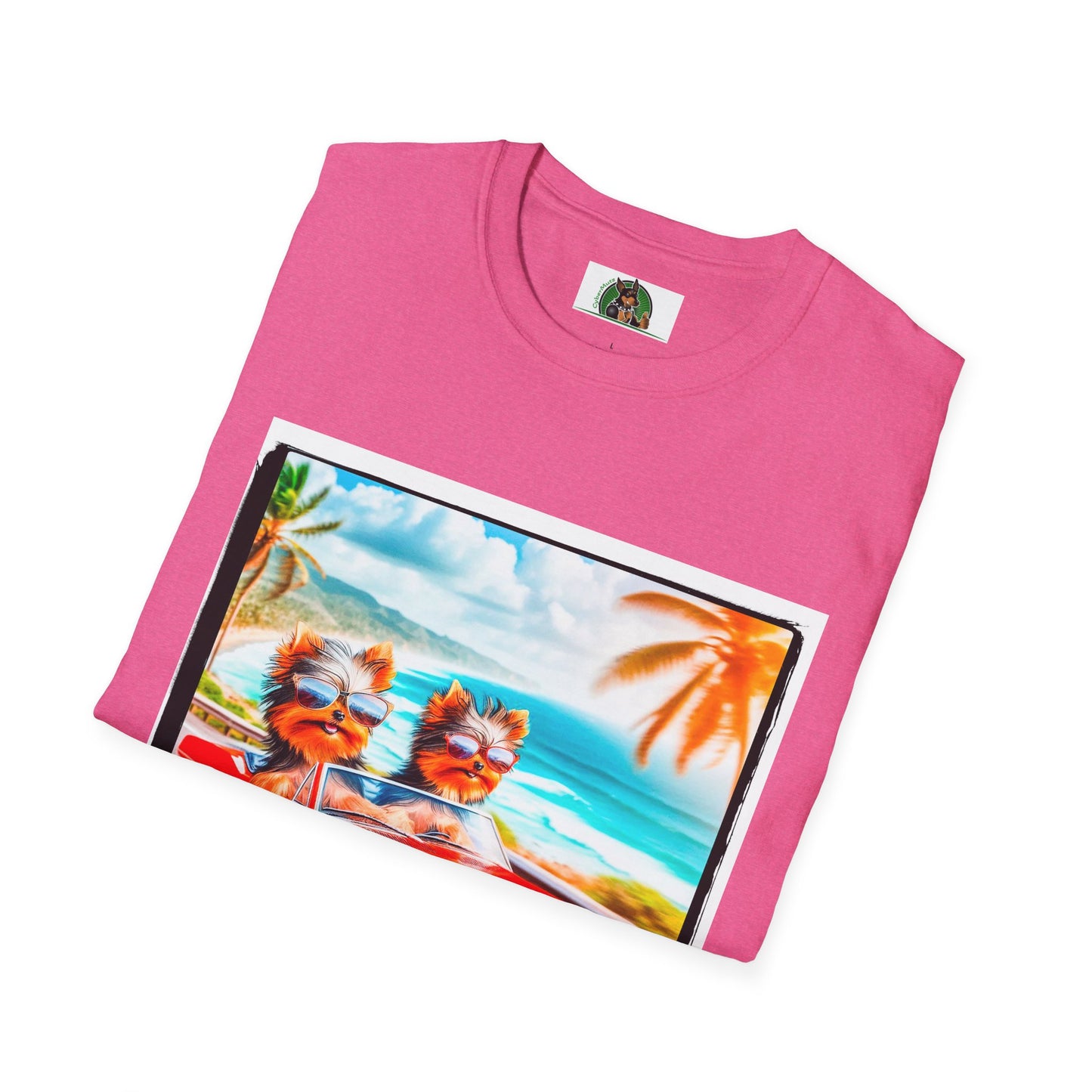 Yorkie beach cruising shirt