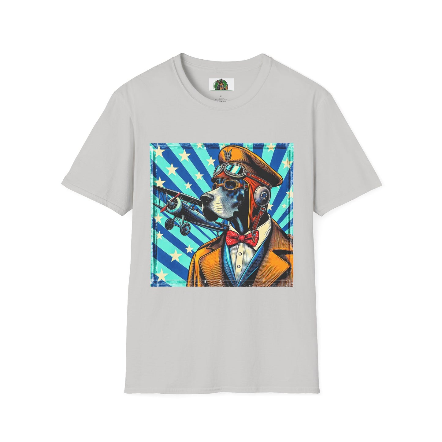 Great Dane American dream shirt T-Shirt Printify S Ice Grey