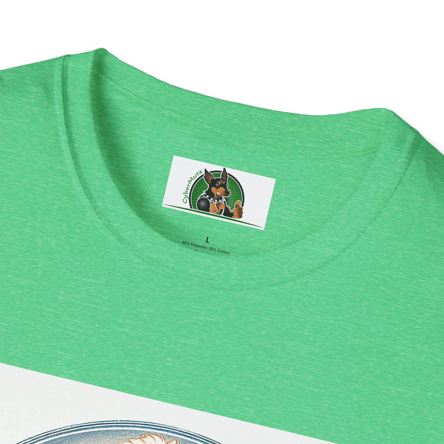 Golden Doodle flowery waves t shirt T-Shirt Printify