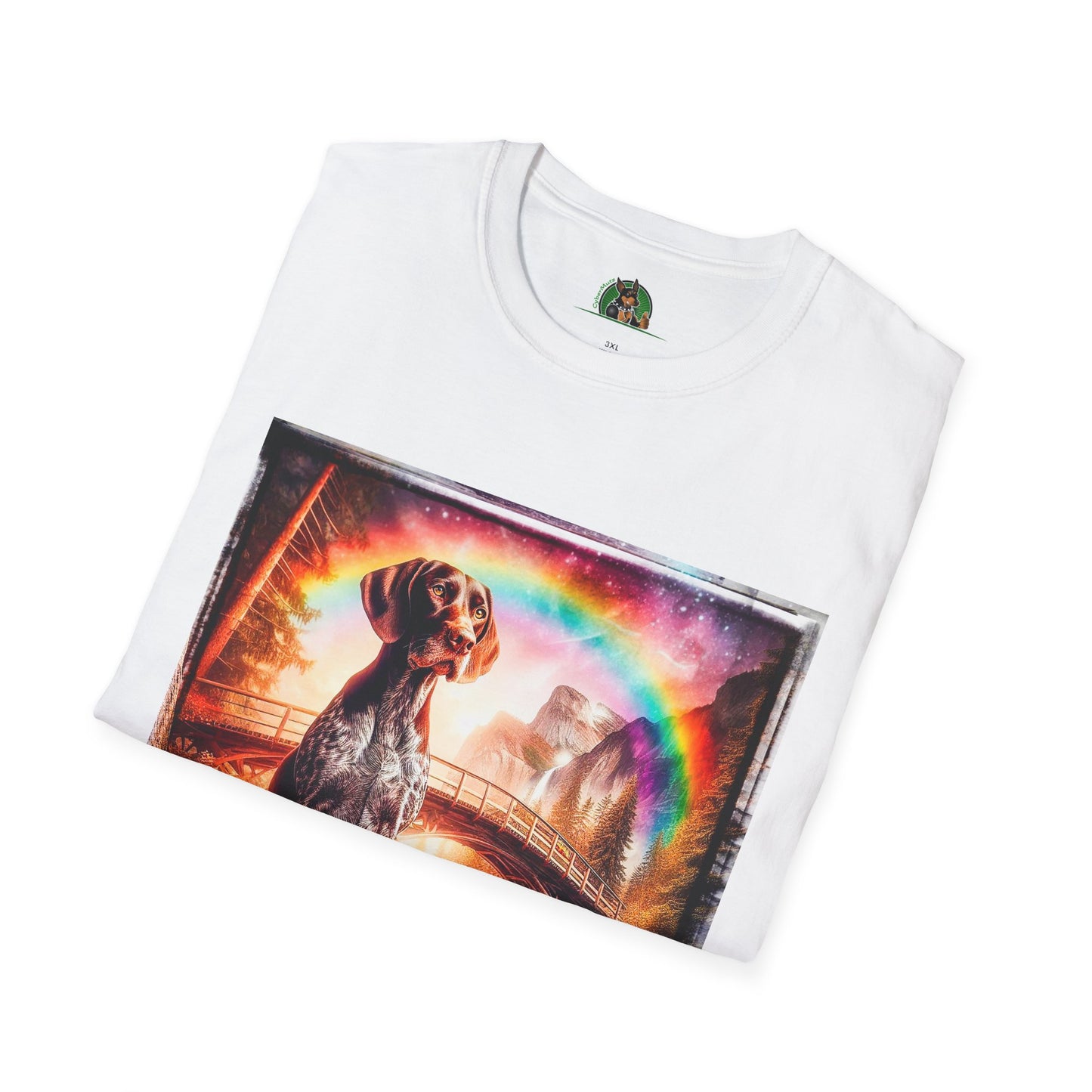German Shorthaired Pointer crashing waves t shirt T-Shirt Printify