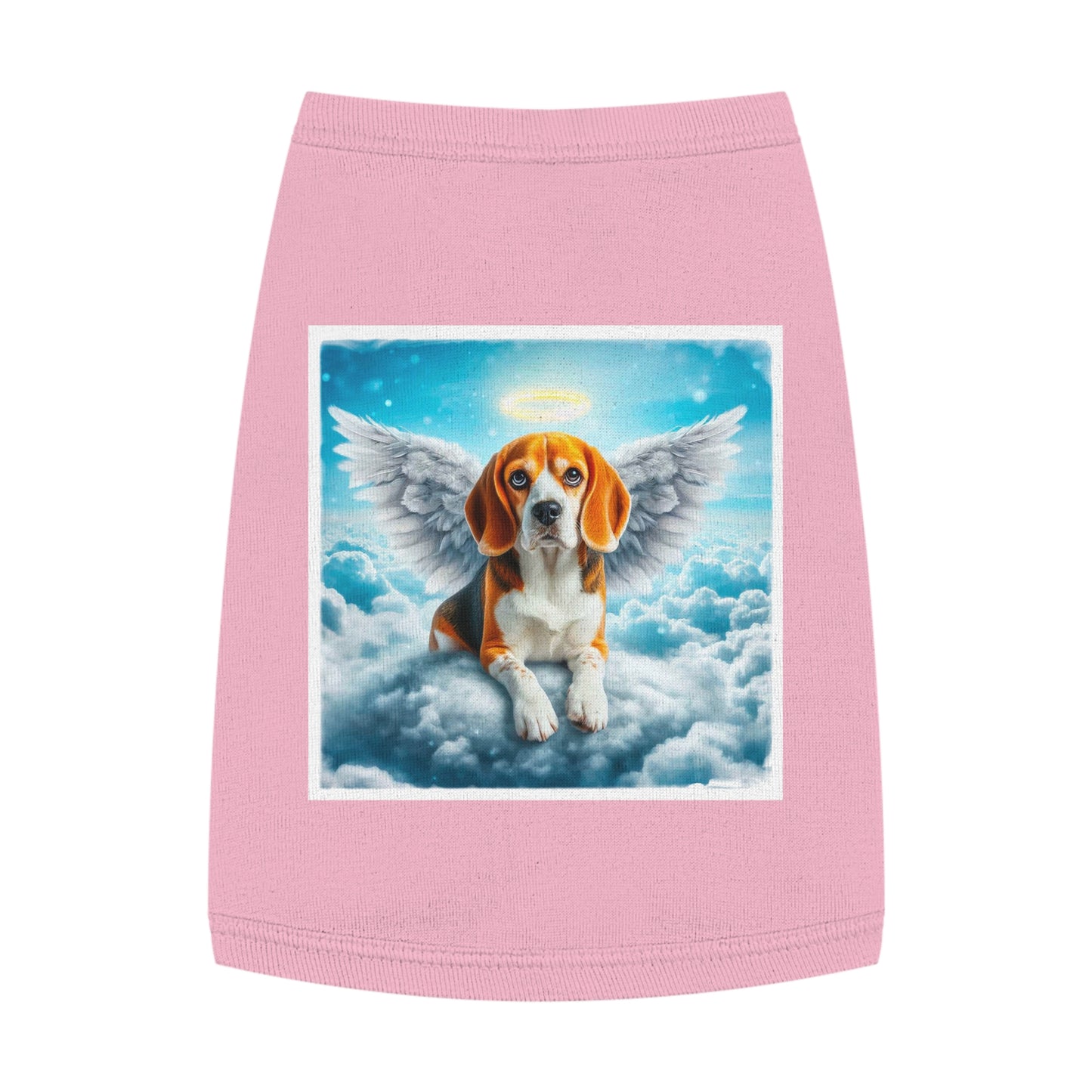 Pet Tank Top Beagle Angel Pets Printify M Pink
