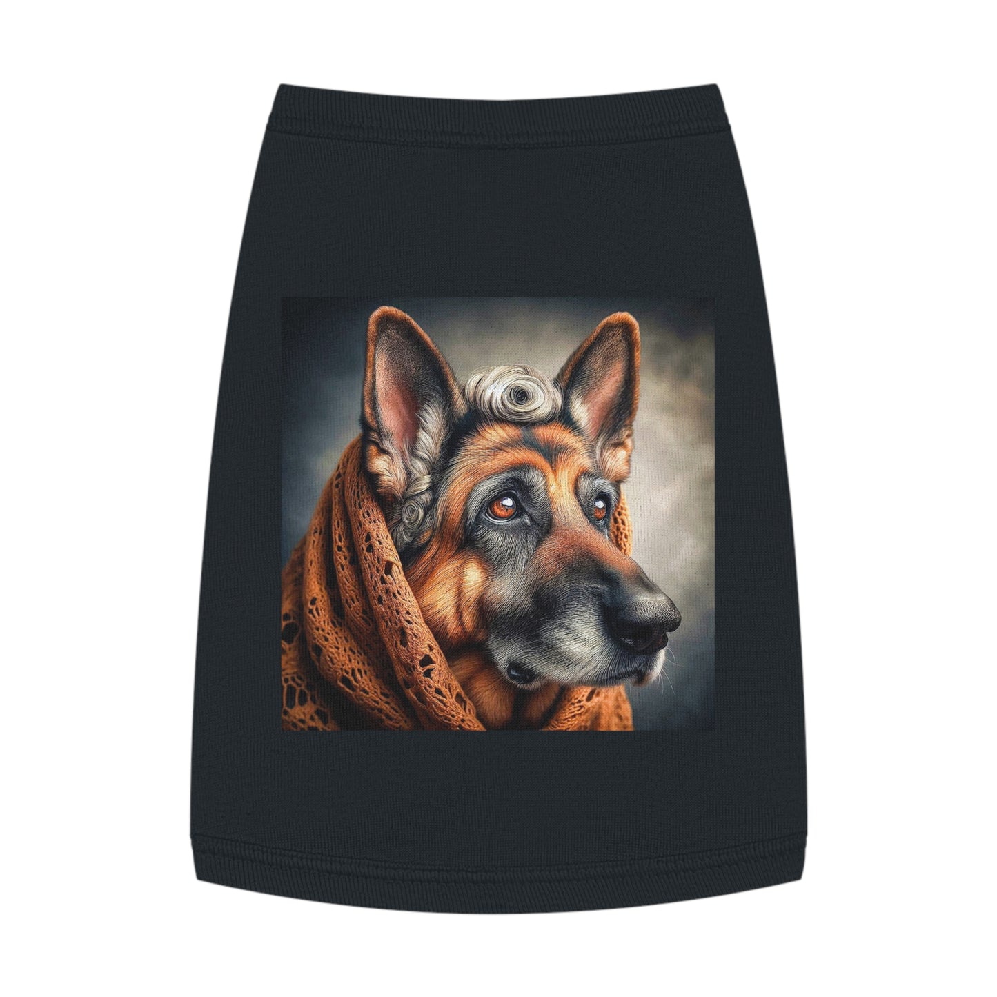 German Shepherd old man shirt Pets Printify M Black