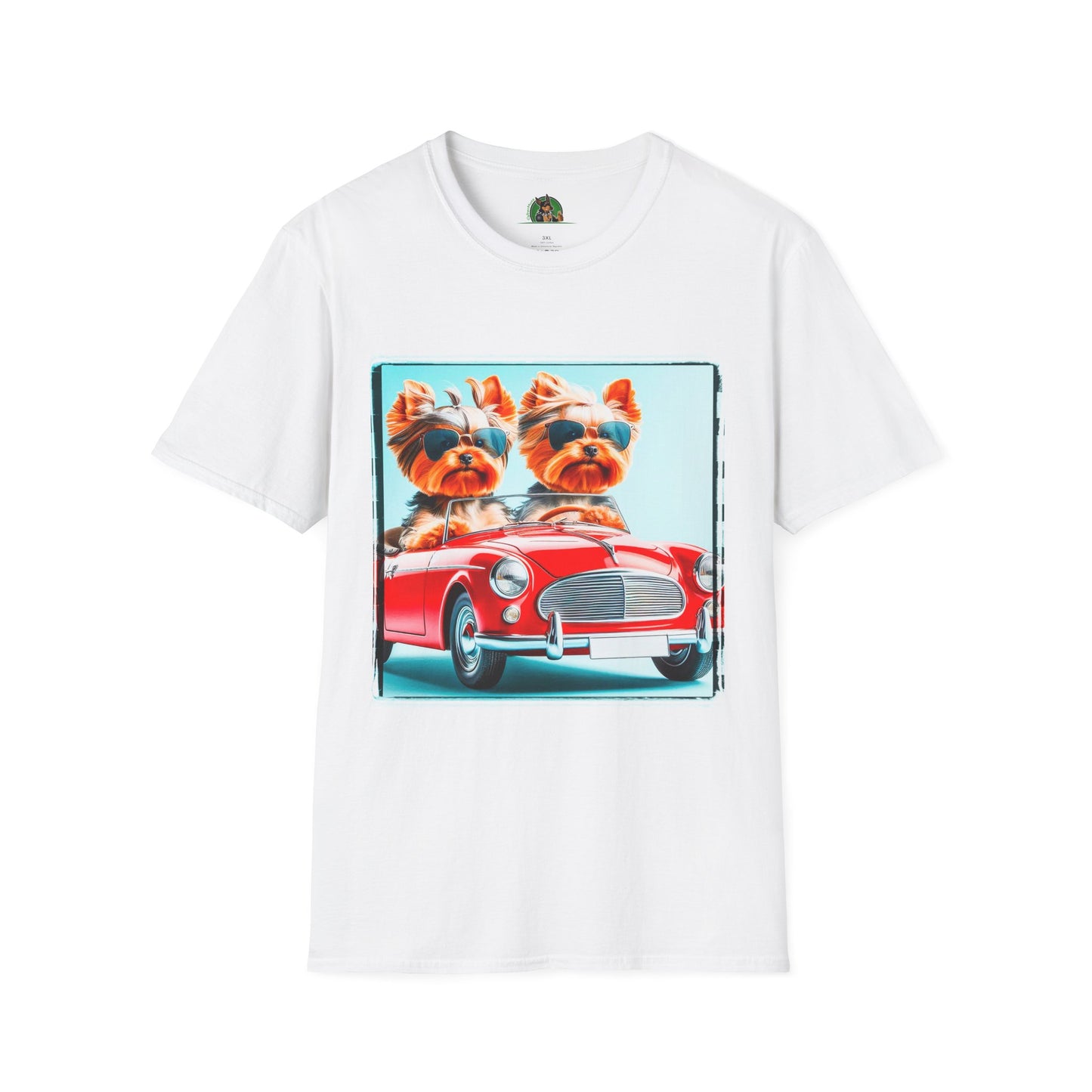Wacky Yorkie fun girls shirt T-Shirt Printify XS White
