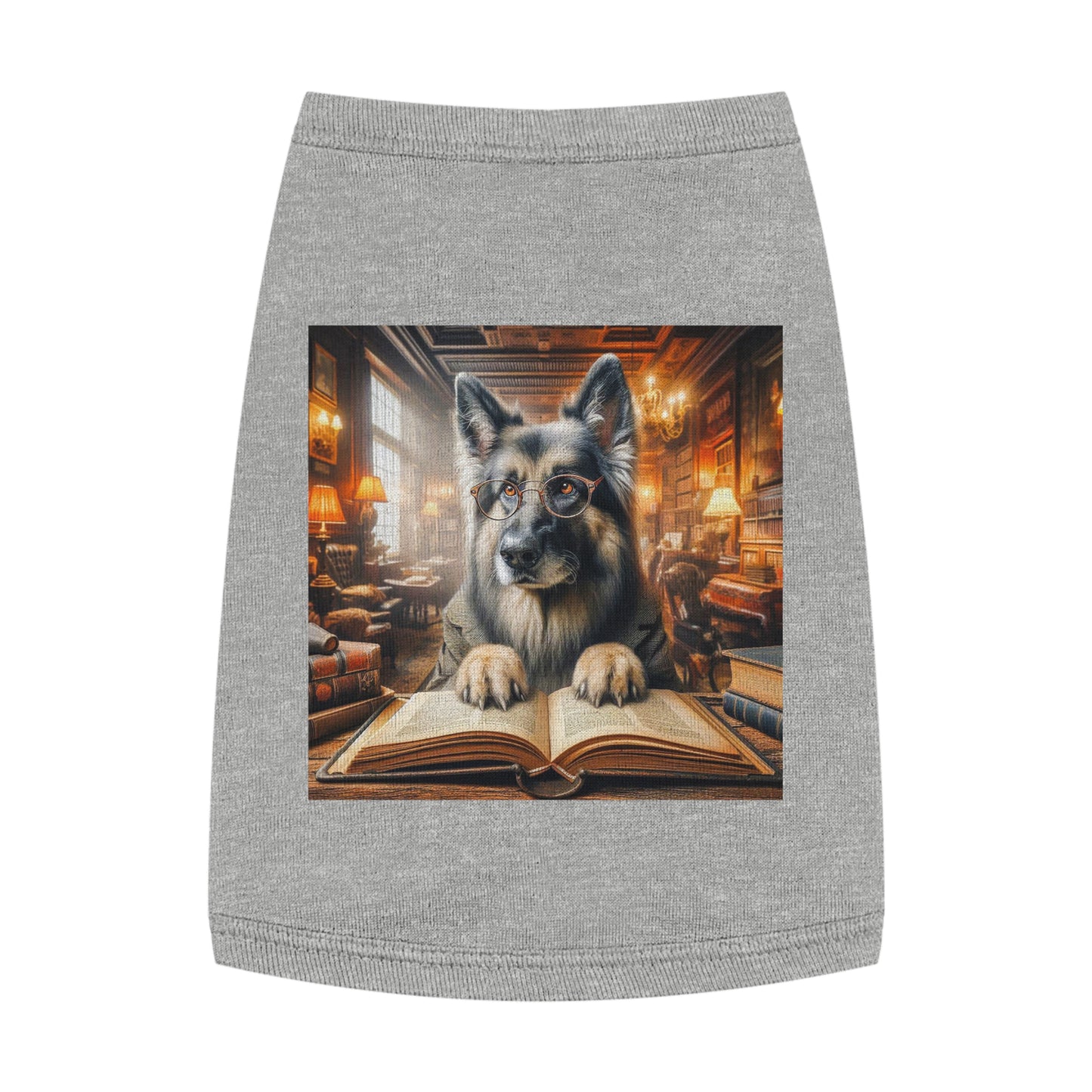 Pet Tank Top German Shepherd Pets Printify M Heather