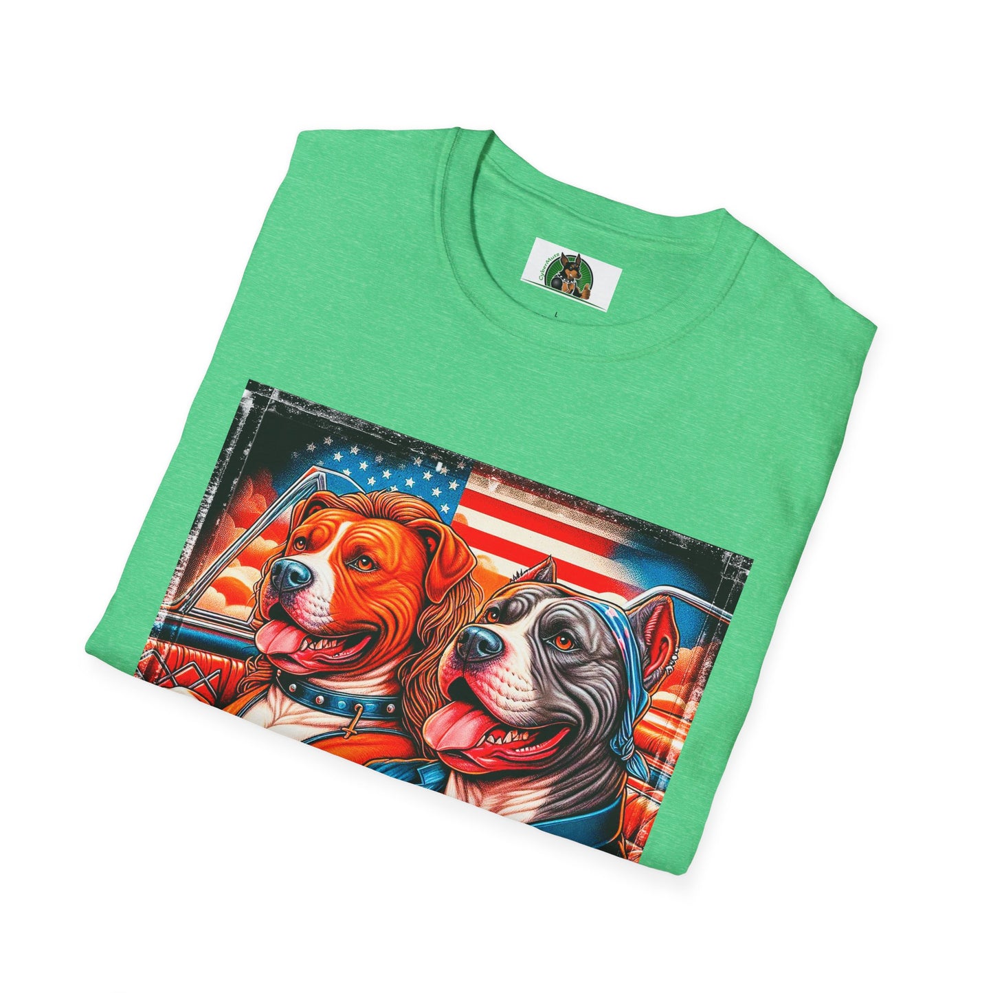 Wacky Pit Bull happy couple shirt