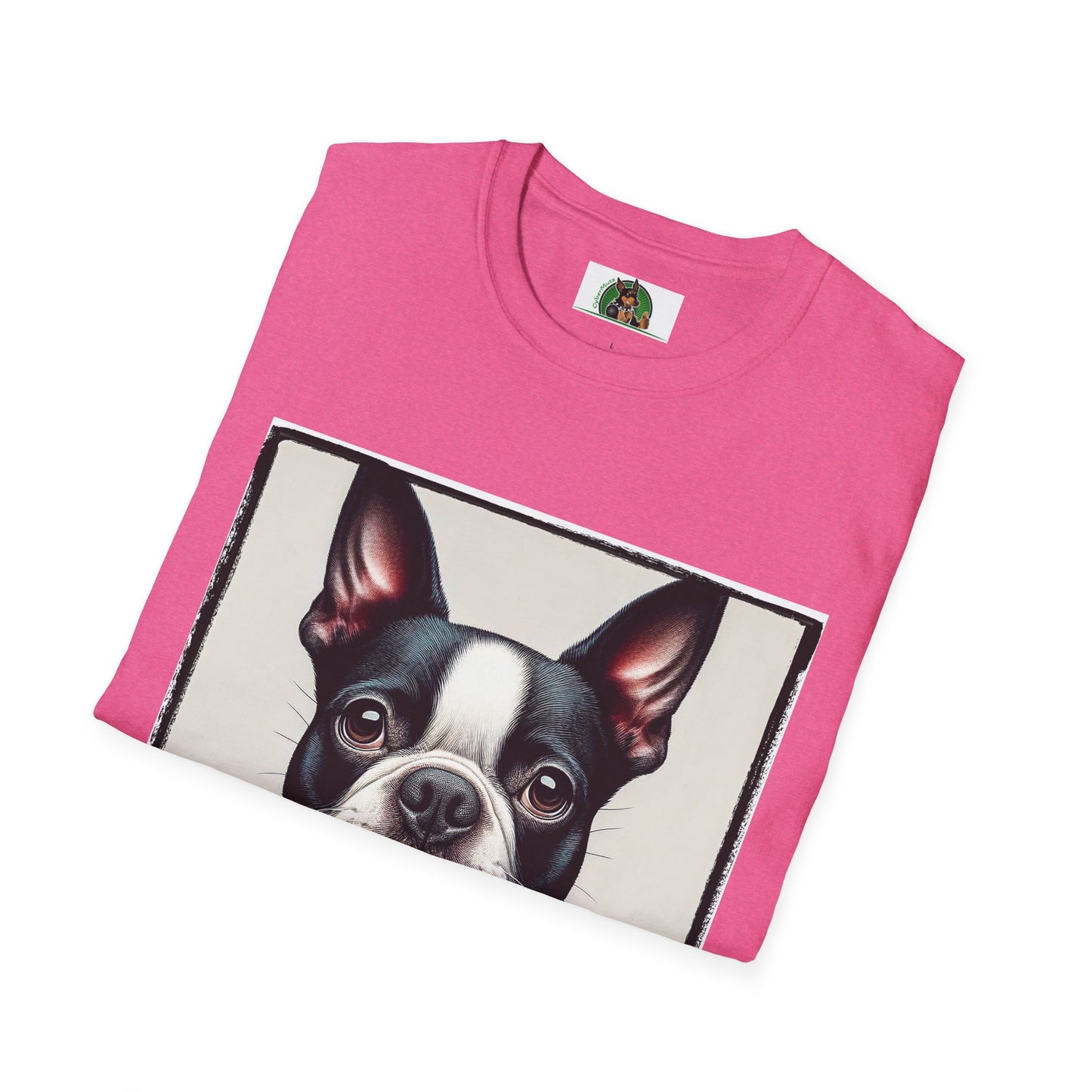 Boston Terrier In Suit Shirt T-Shirt Printify