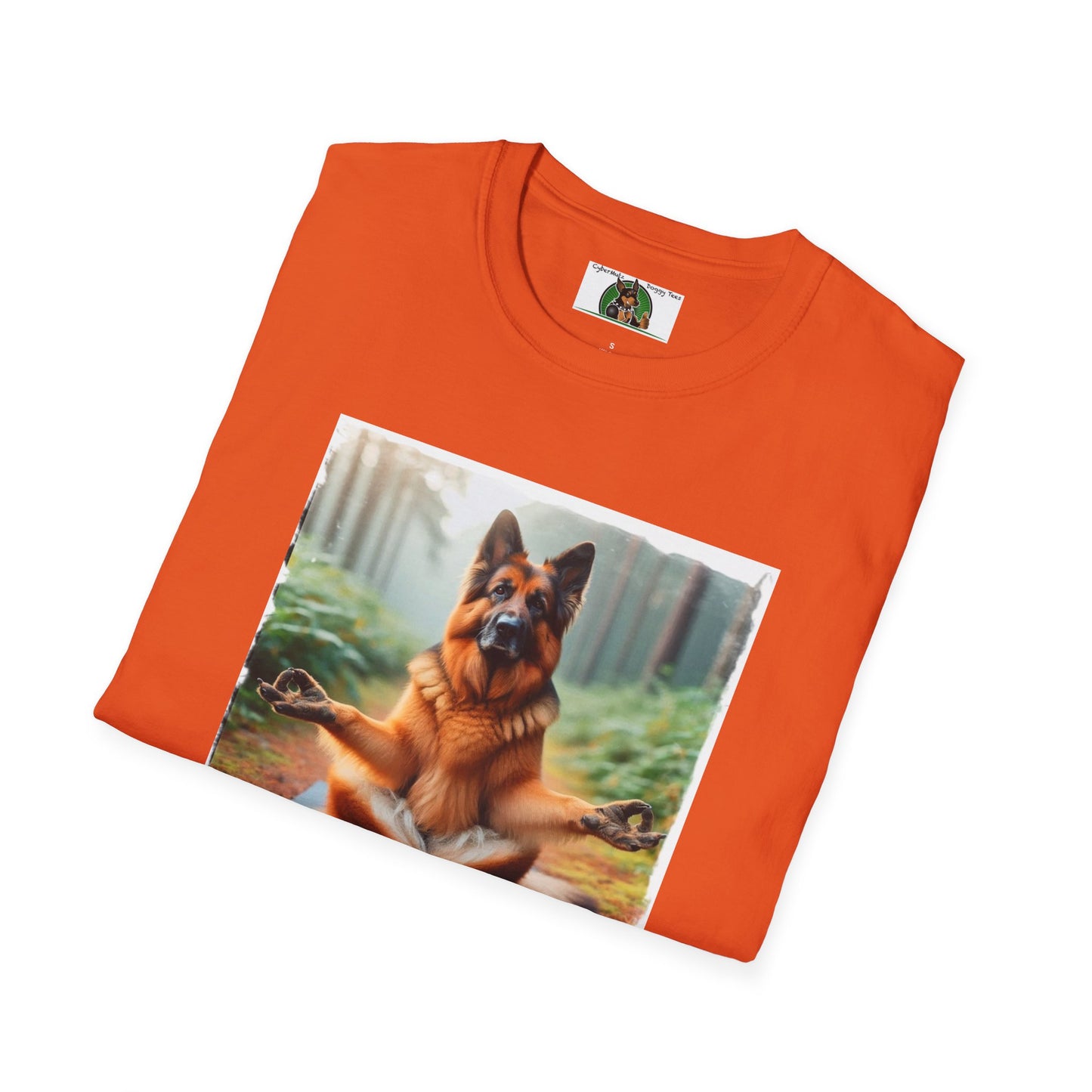 Zen German Shepherd Unisex Softstyle T-Shirt