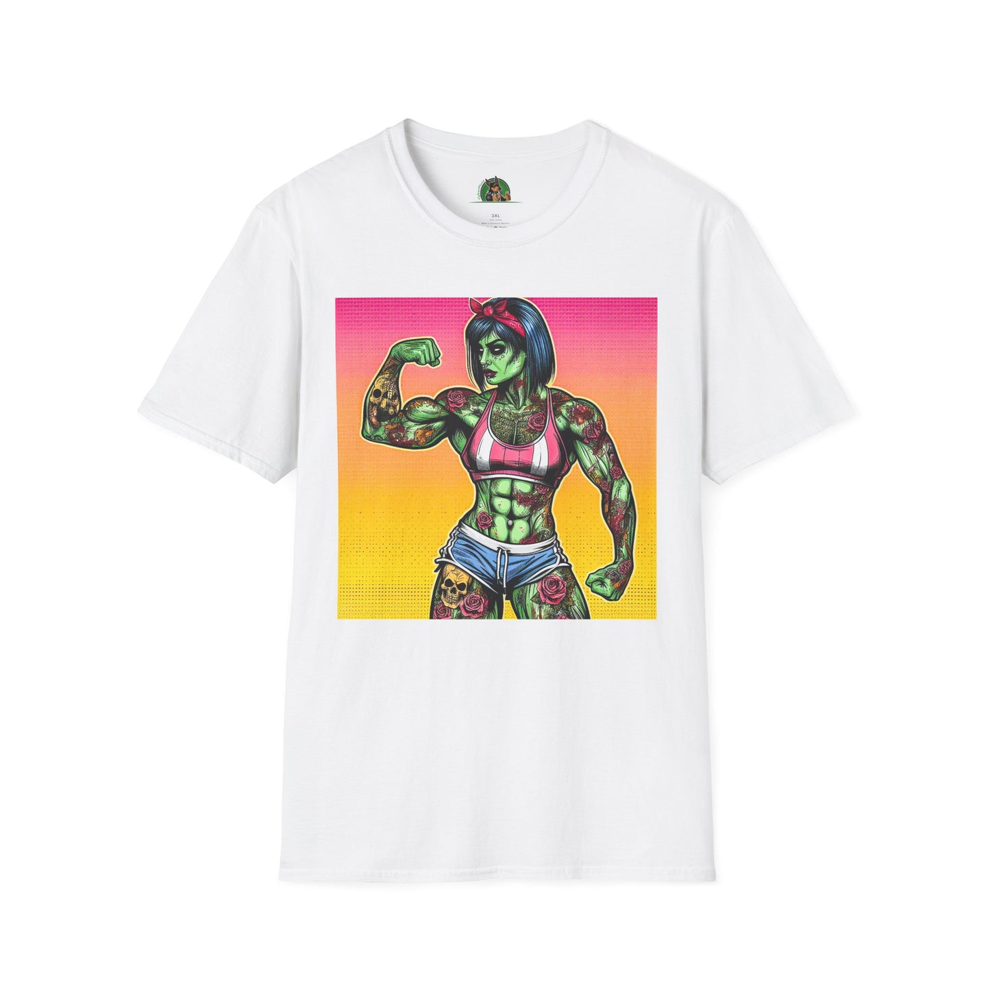 Zombie Girl T-Shirt Printify S White