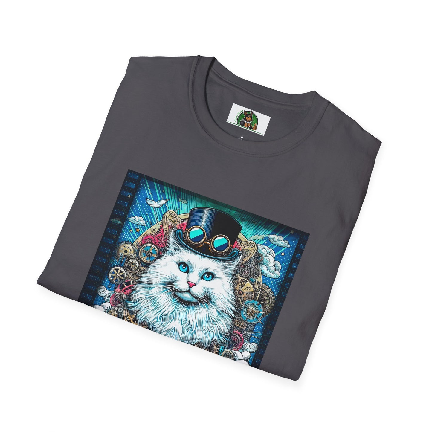 Siberian cat steam punk shirt T-Shirt Printify